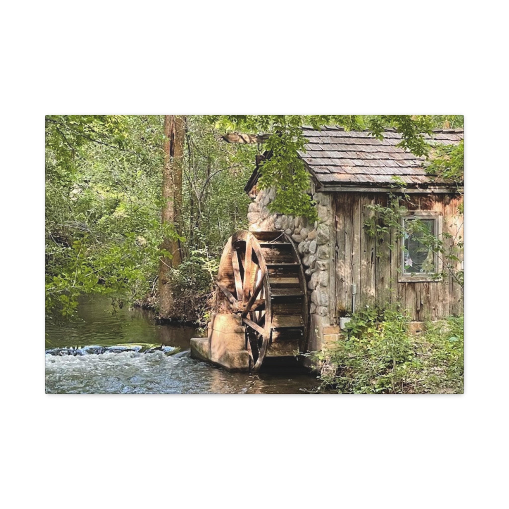 Old Wooden Mill Canvas Wrap