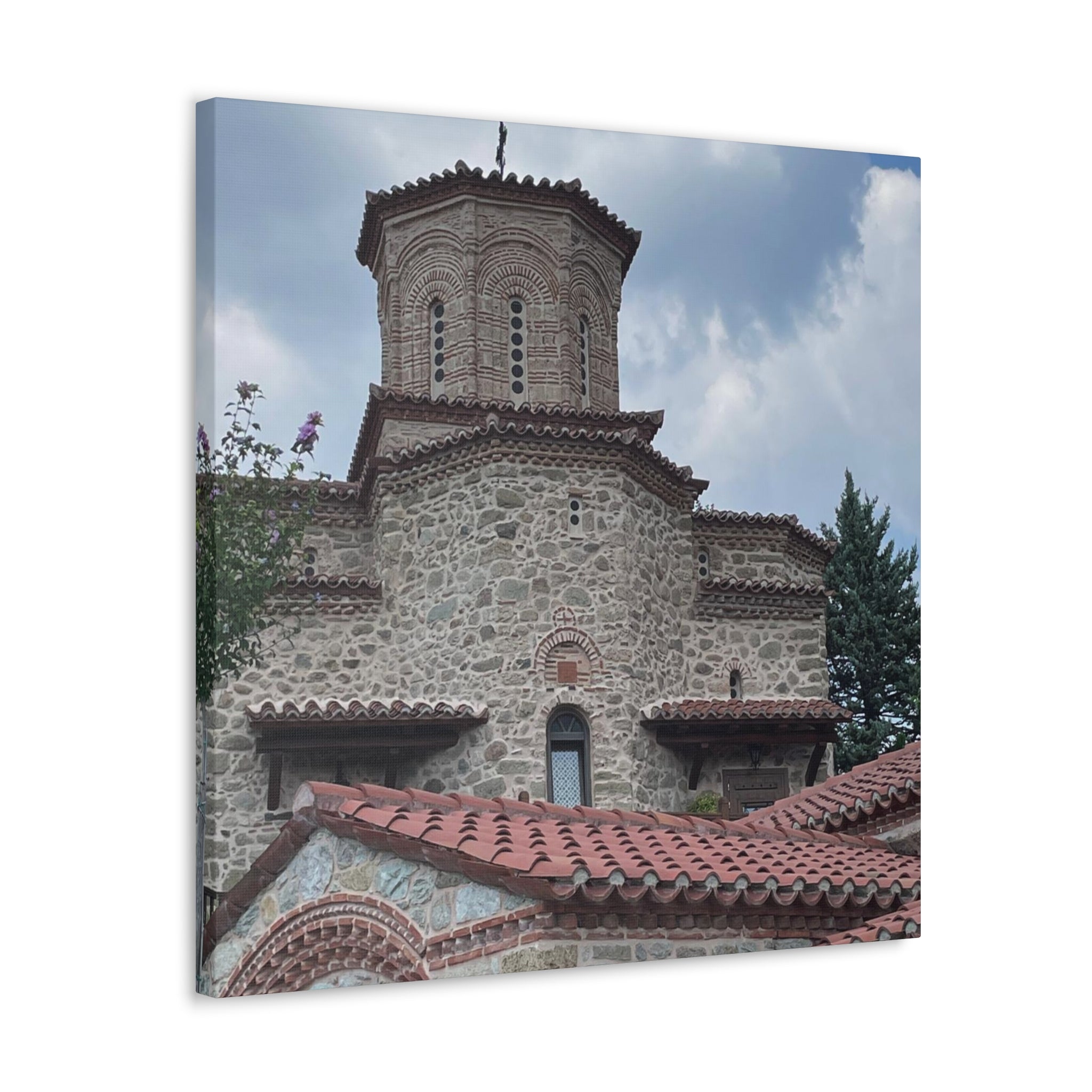 Greek Monastery Canvas Wrap