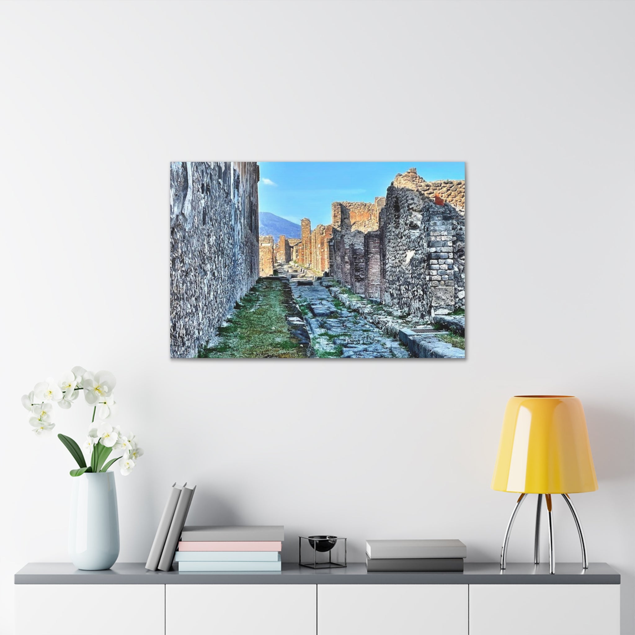 Streets of Pompeii Italy Canvas Wrap