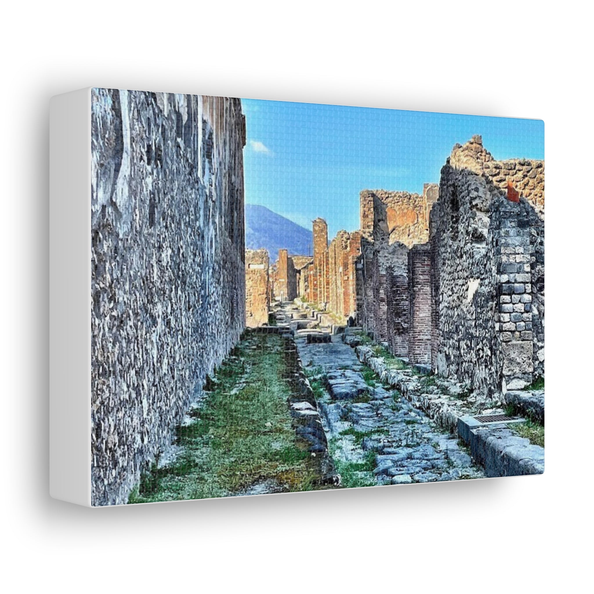 Streets of Pompeii Italy Canvas Wrap