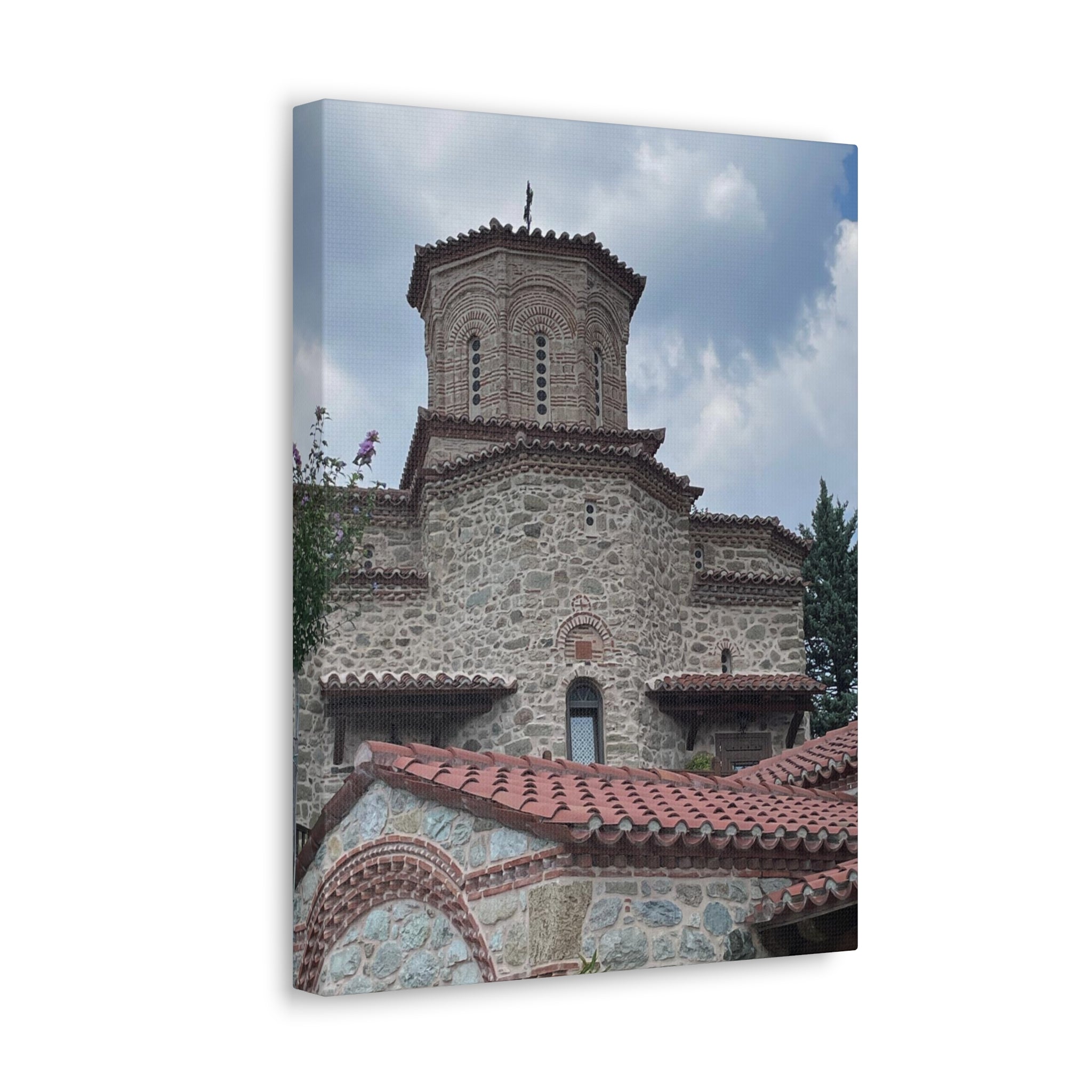 Greek Monastery Canvas Wrap