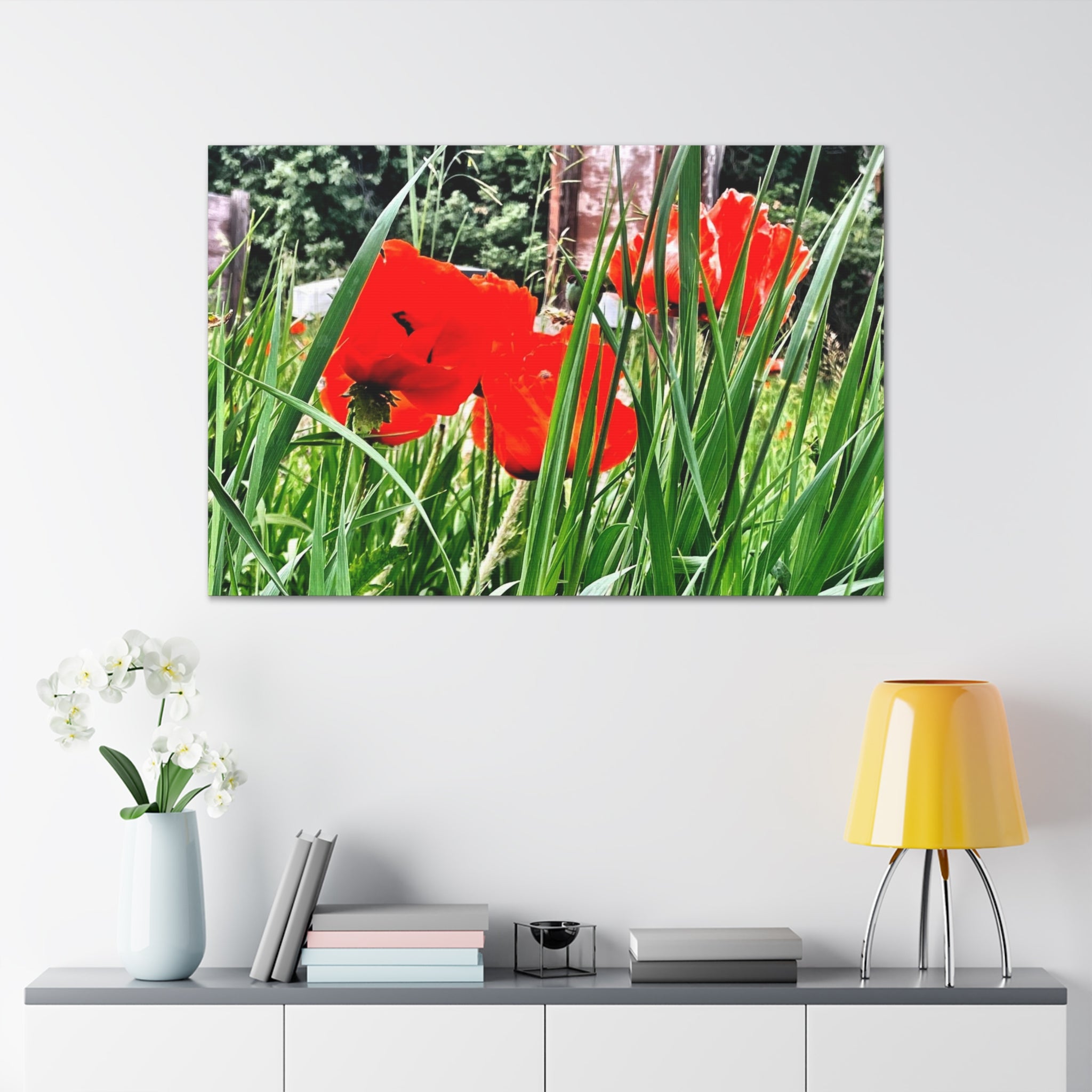 Utah Poppies Canvas Wrap