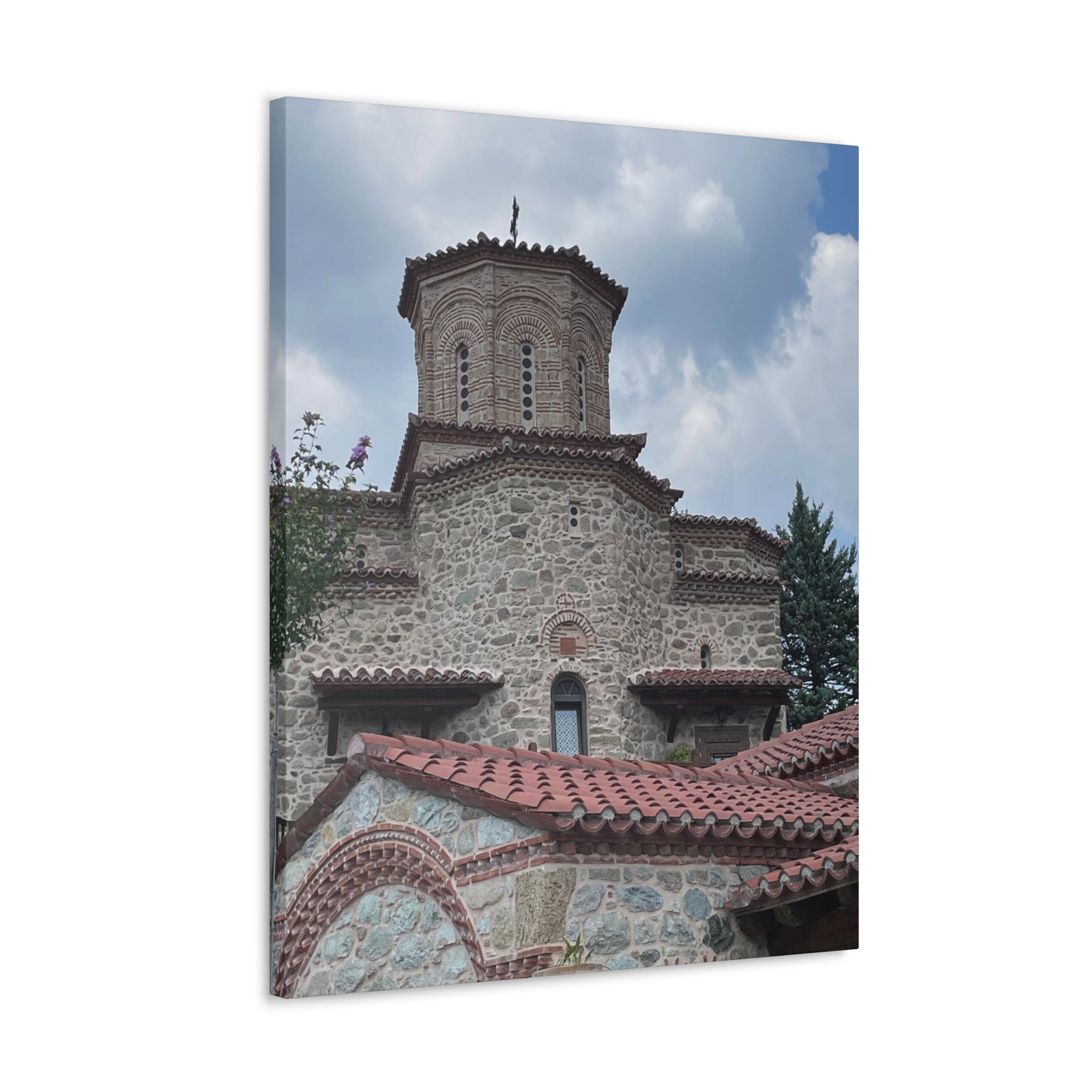 Greek Monastery Canvas Wrap