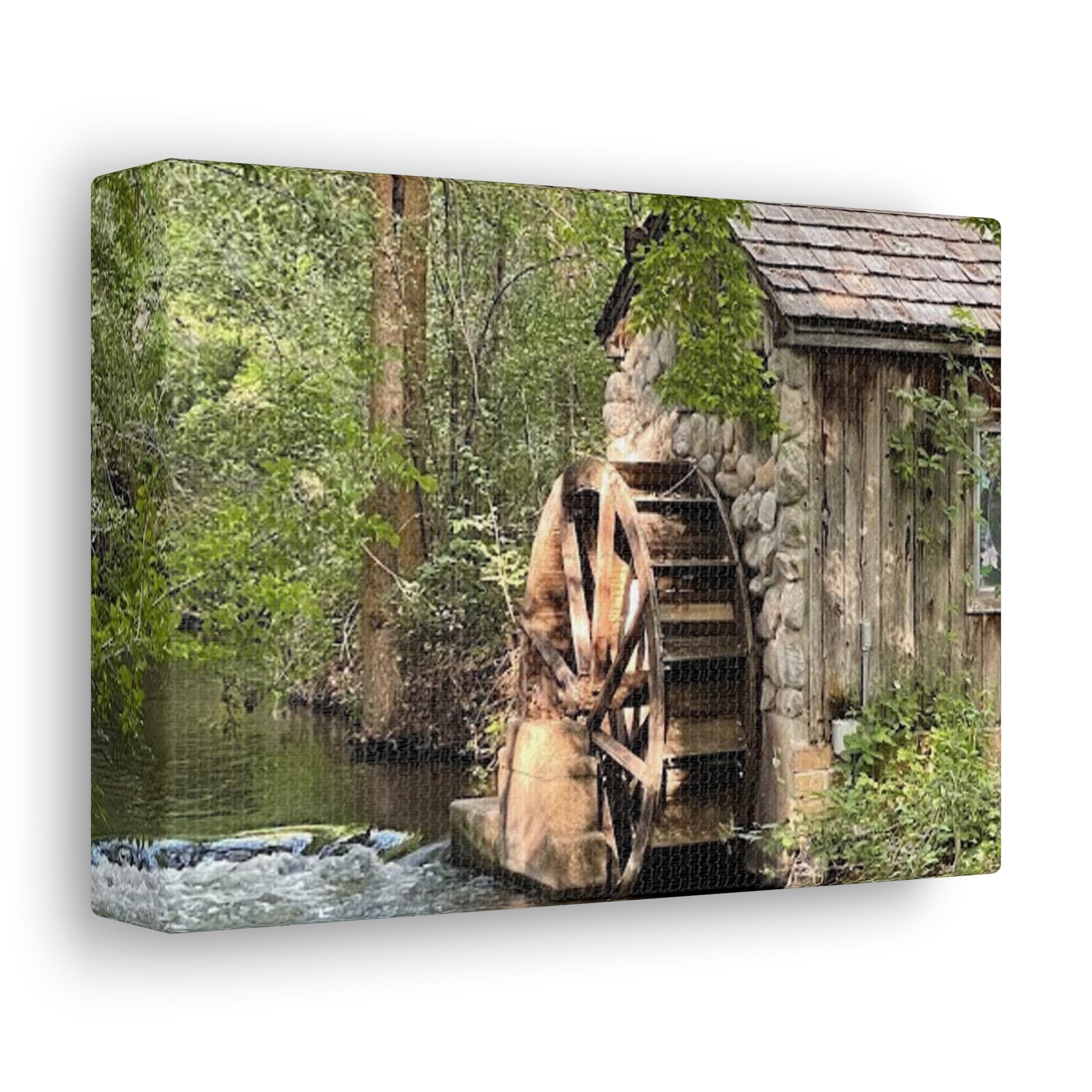 Old Wooden Mill Canvas Wrap