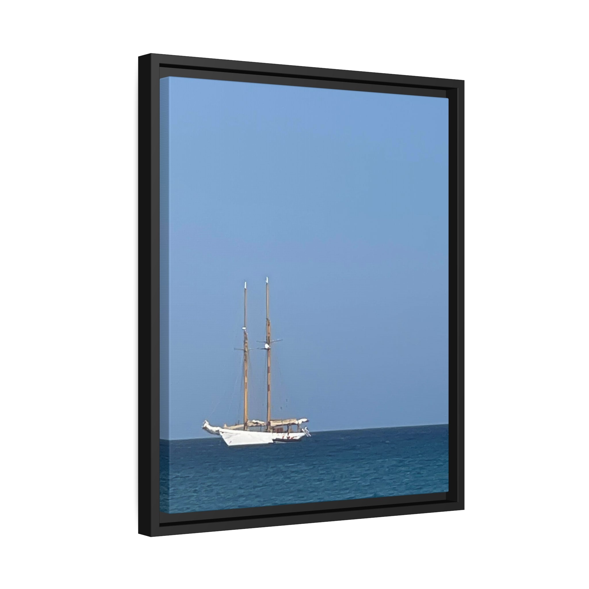 Sailing the Mediterranean Matte Canvas, Black Frame