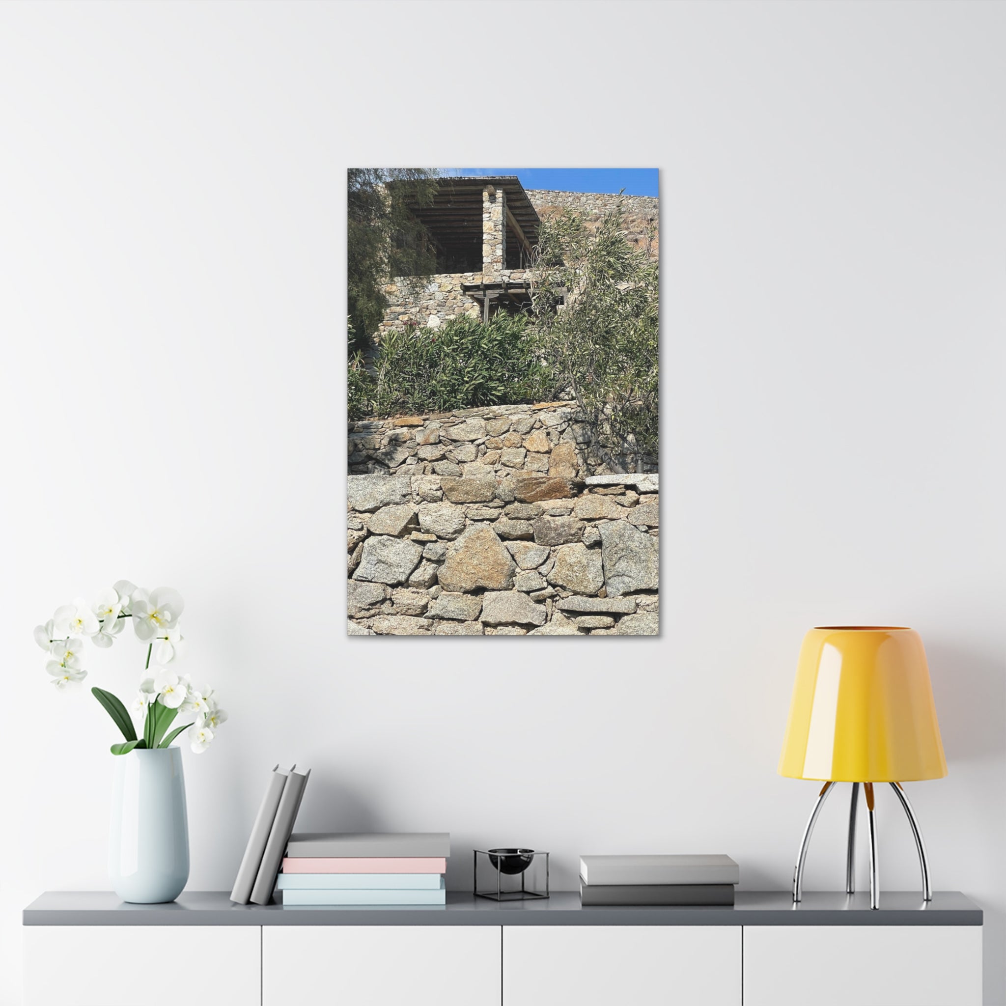 Mykonos Home Canvas Wrap