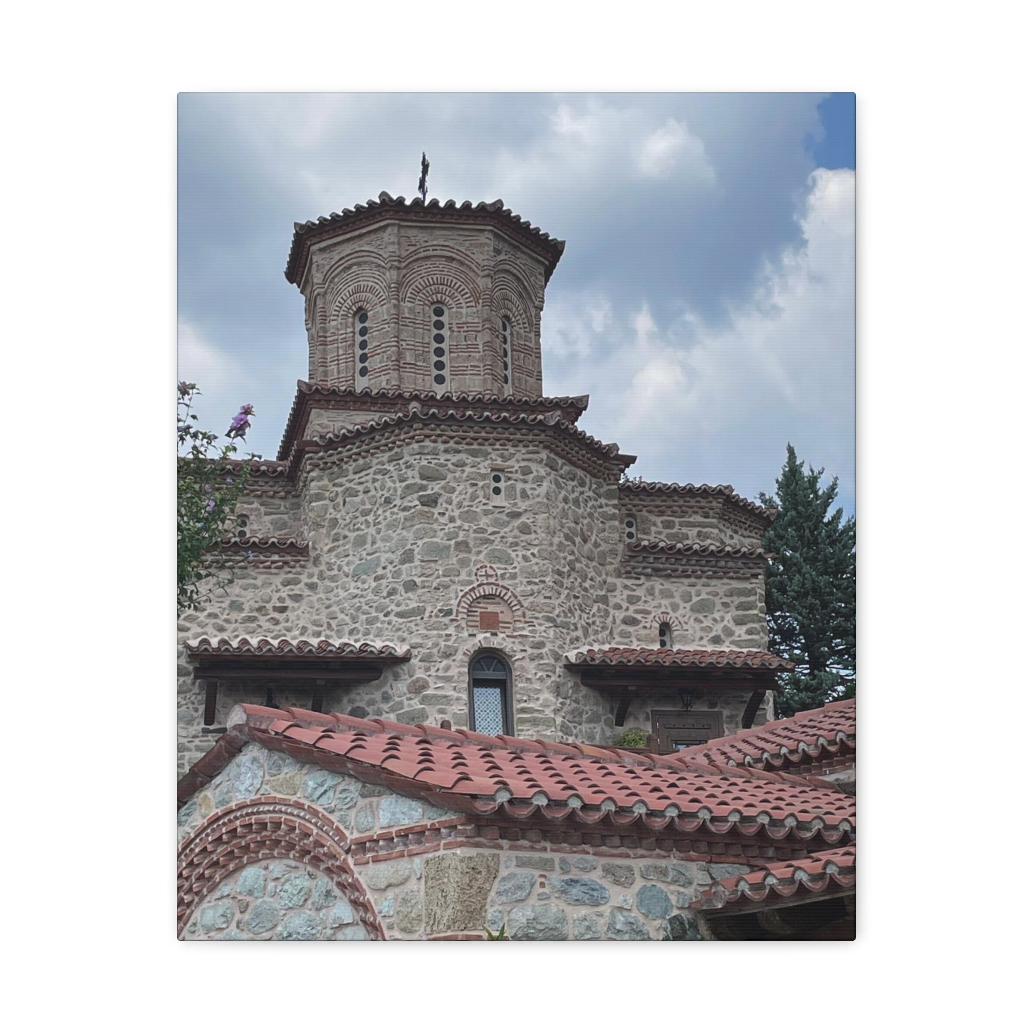 Greek Monastery Canvas Wrap