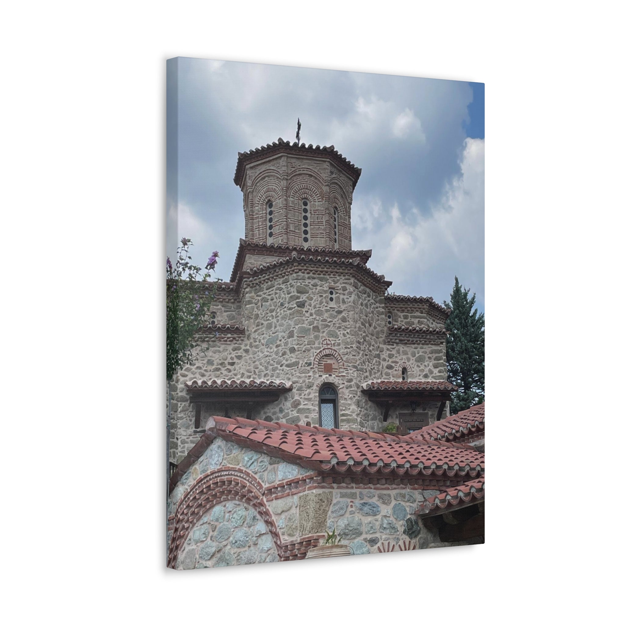 Greek Monastery Canvas Wrap