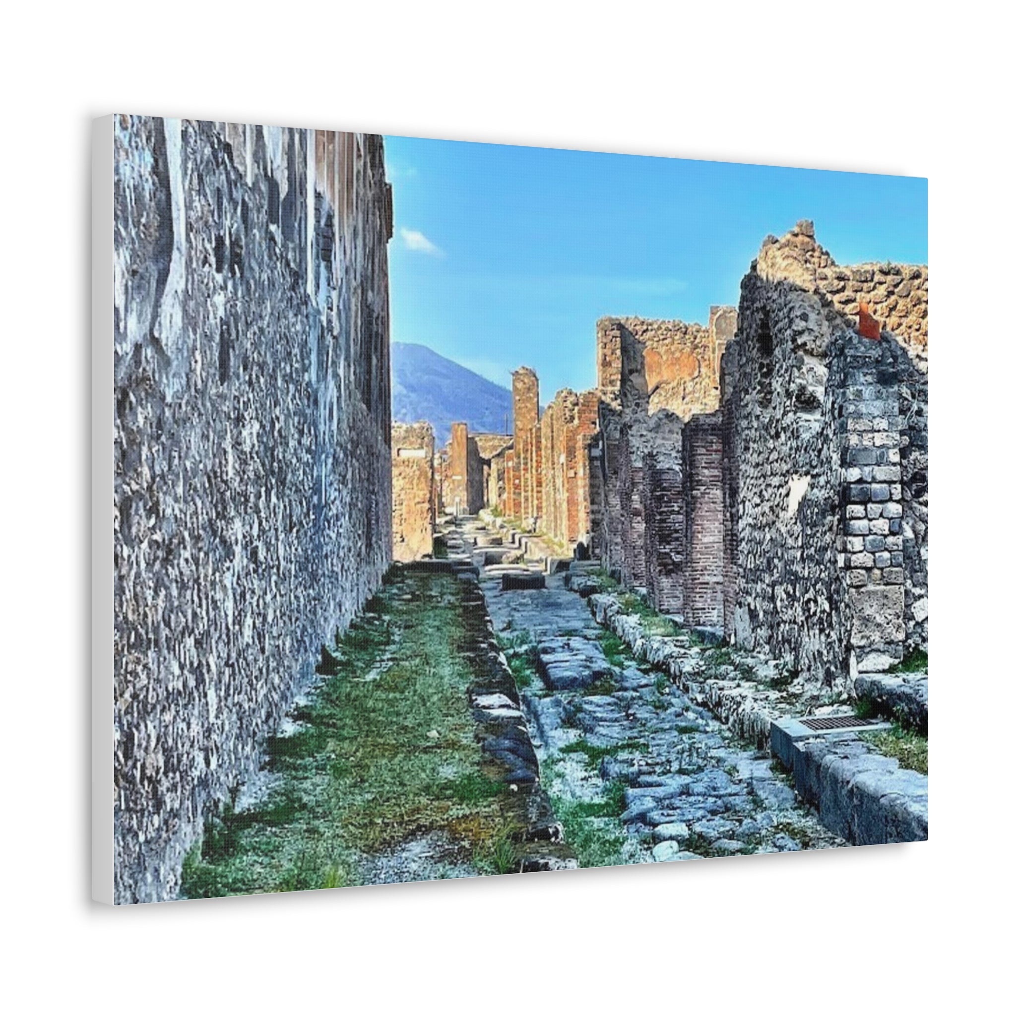 Streets of Pompeii Italy Canvas Wrap