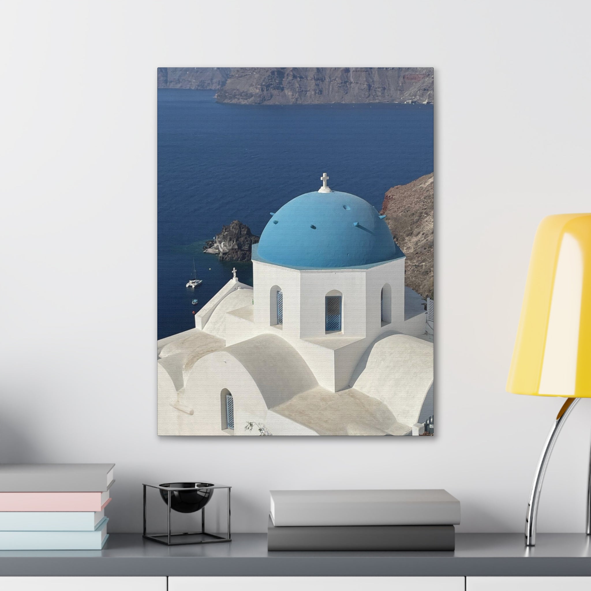 Santorini Greece Canvas Wrap