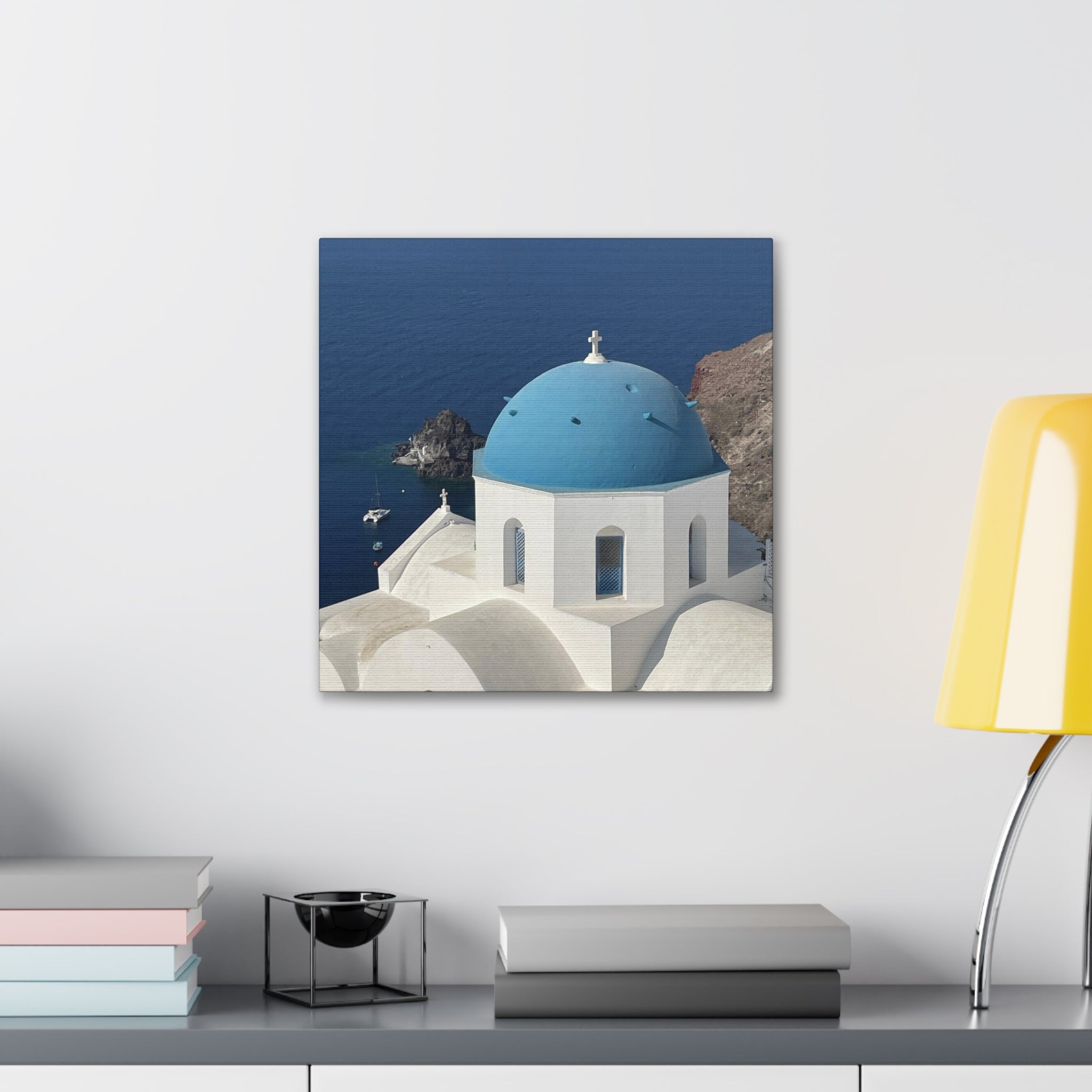 Santorini Greece Canvas Wrap