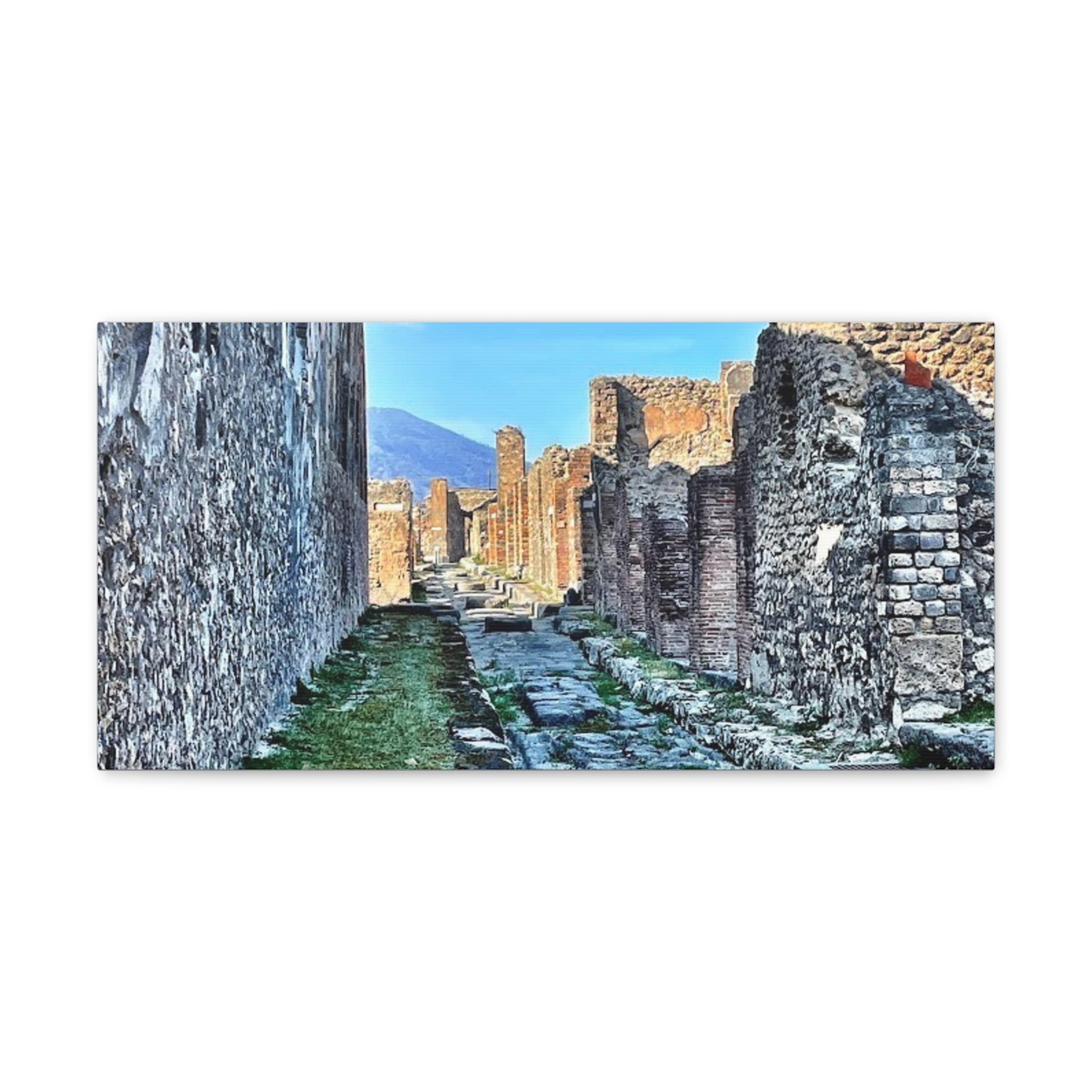 Streets of Pompeii Italy Canvas Wrap