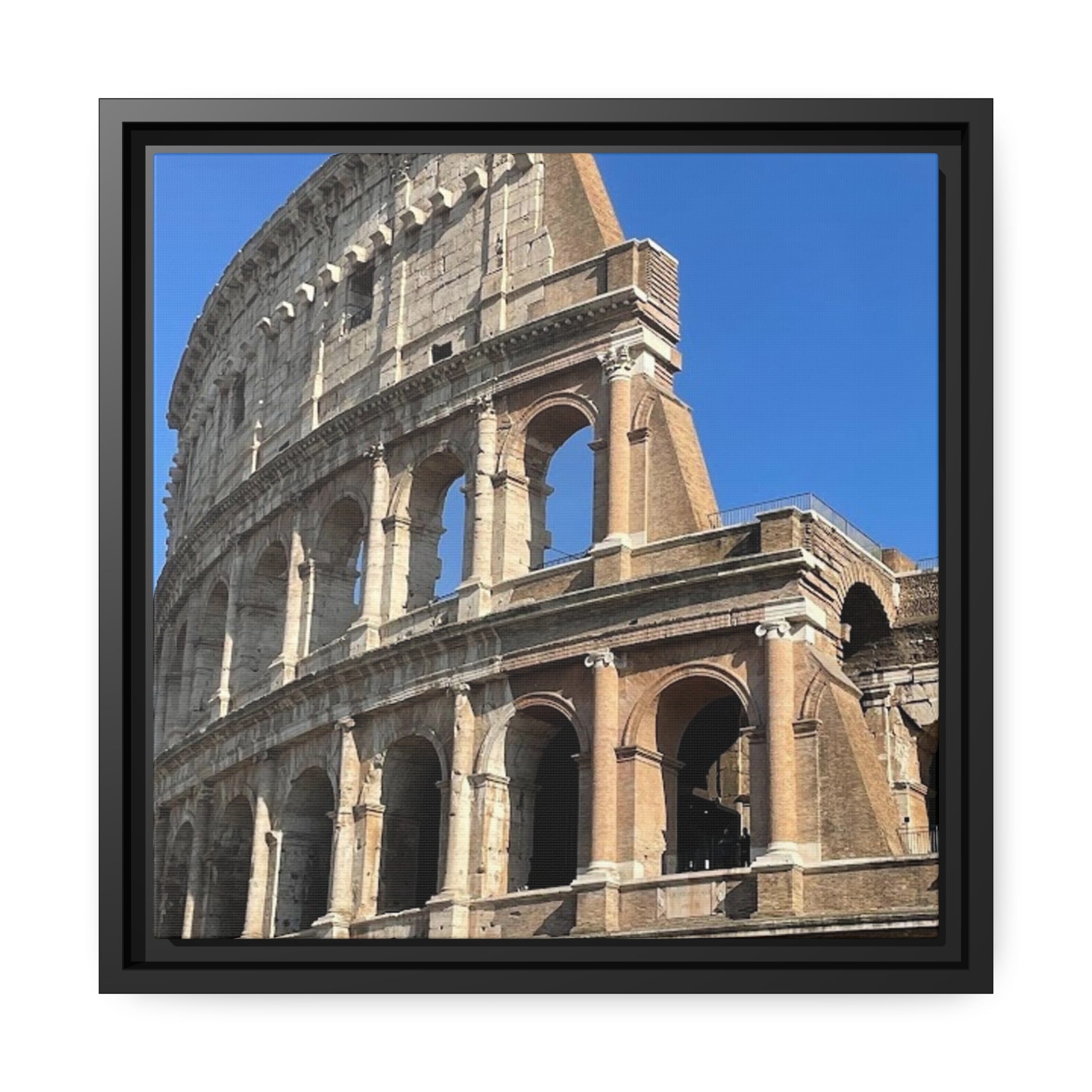 Verona Coliseum, Italy, Matte Canvas, Black Frame