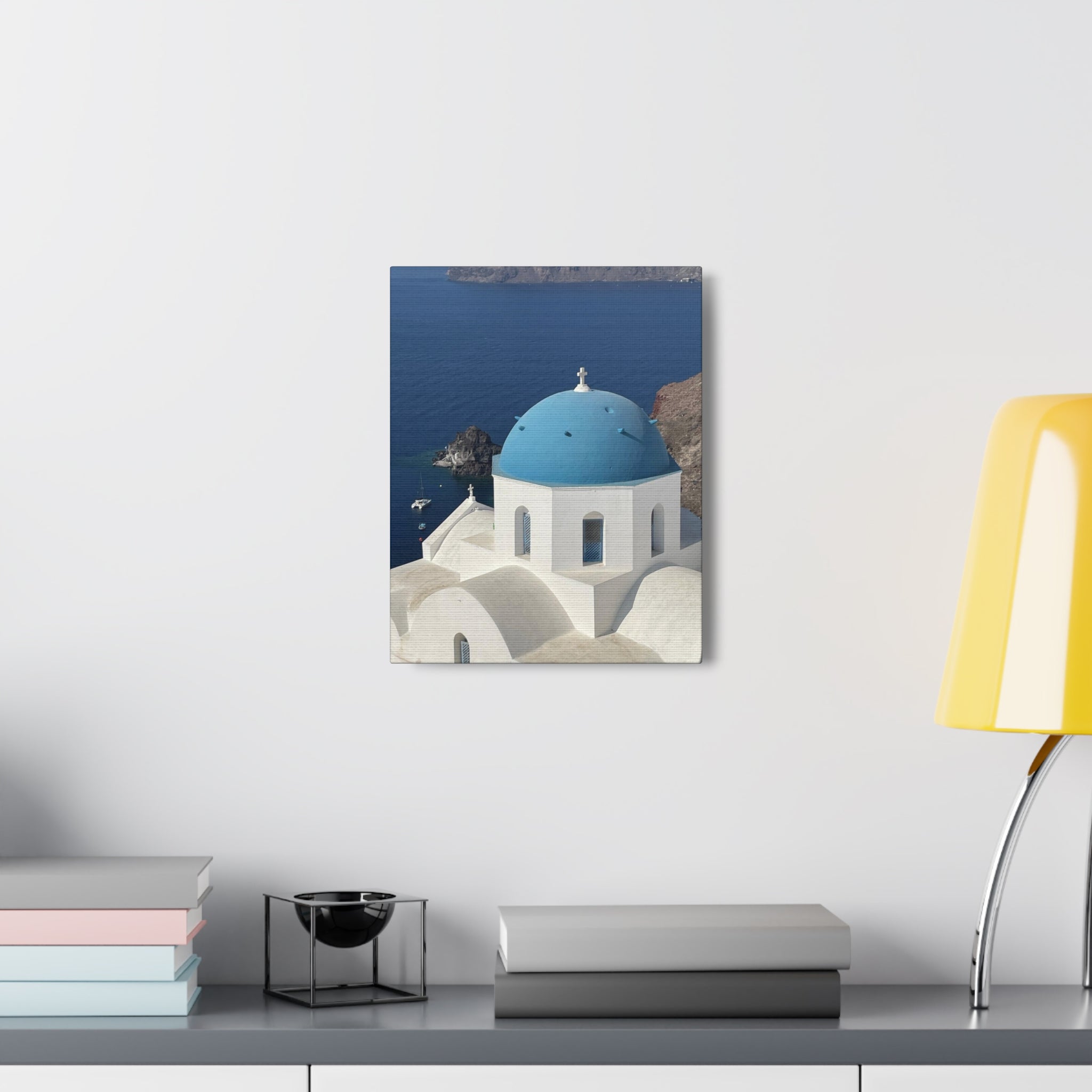 Santorini Greece Canvas Wrap