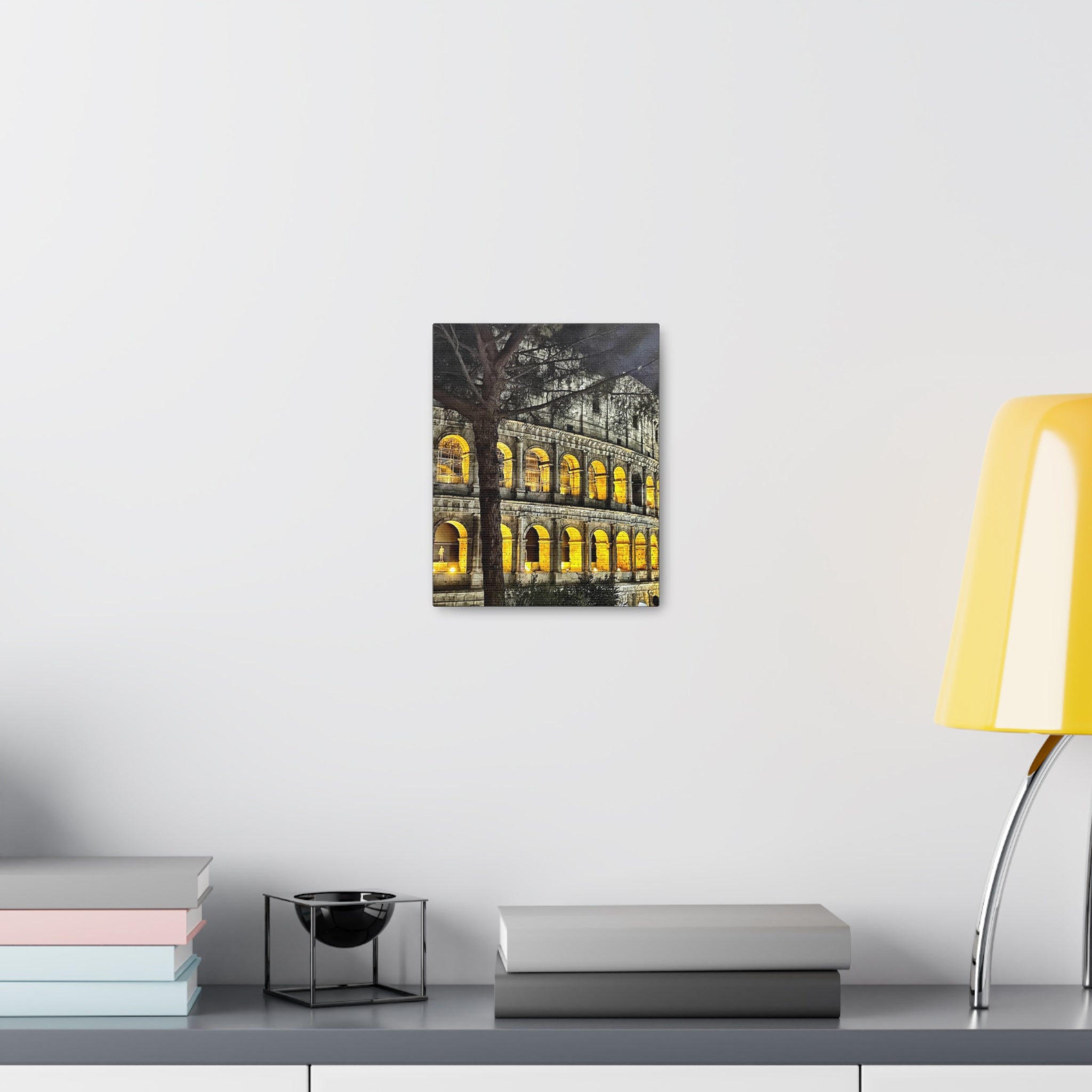 Rome at Night Canvas Wrap