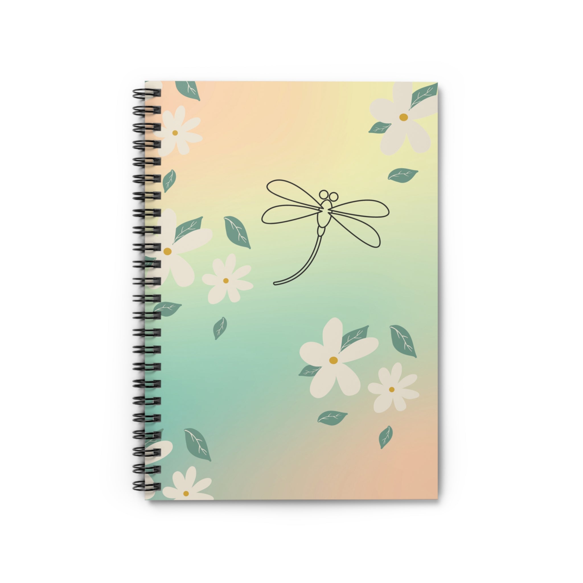 Dragonfly Spiral Notebook - Ruled Line