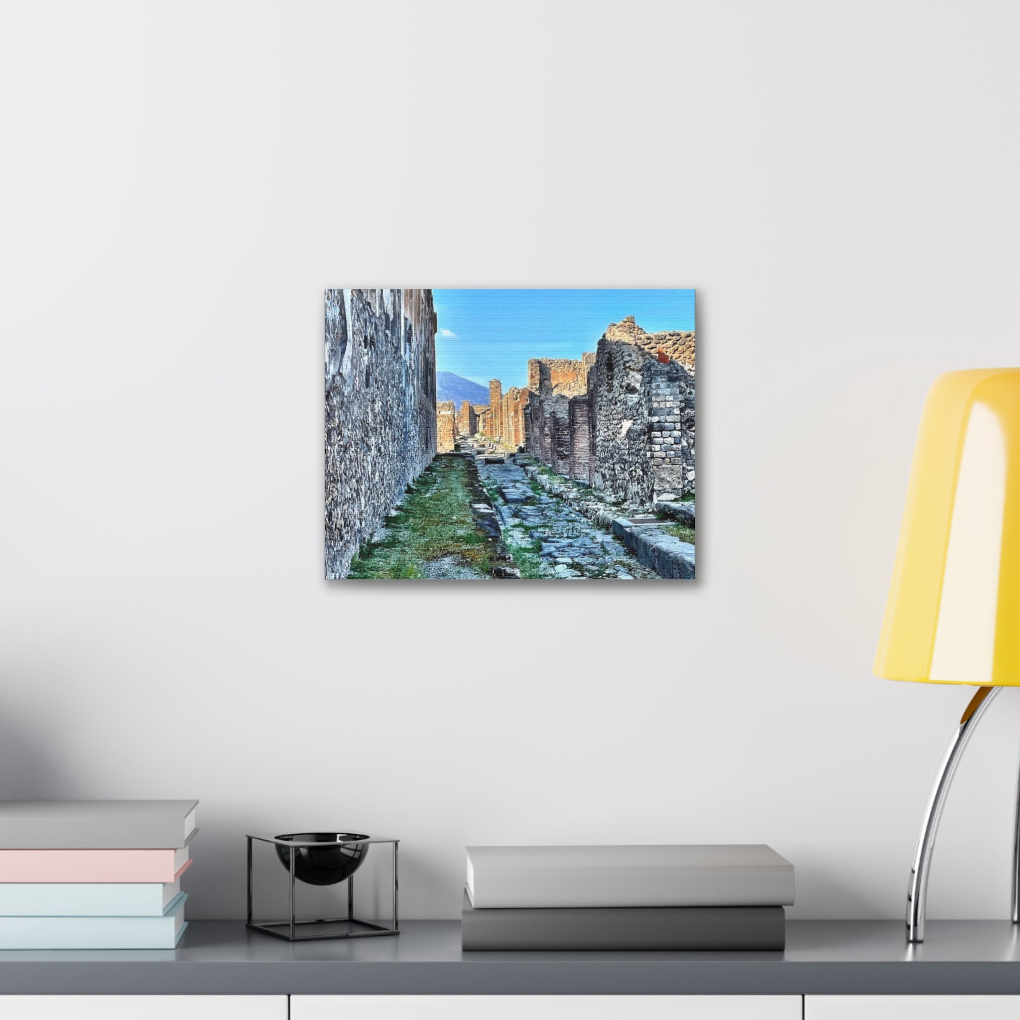 Streets of Pompeii Italy Canvas Wrap