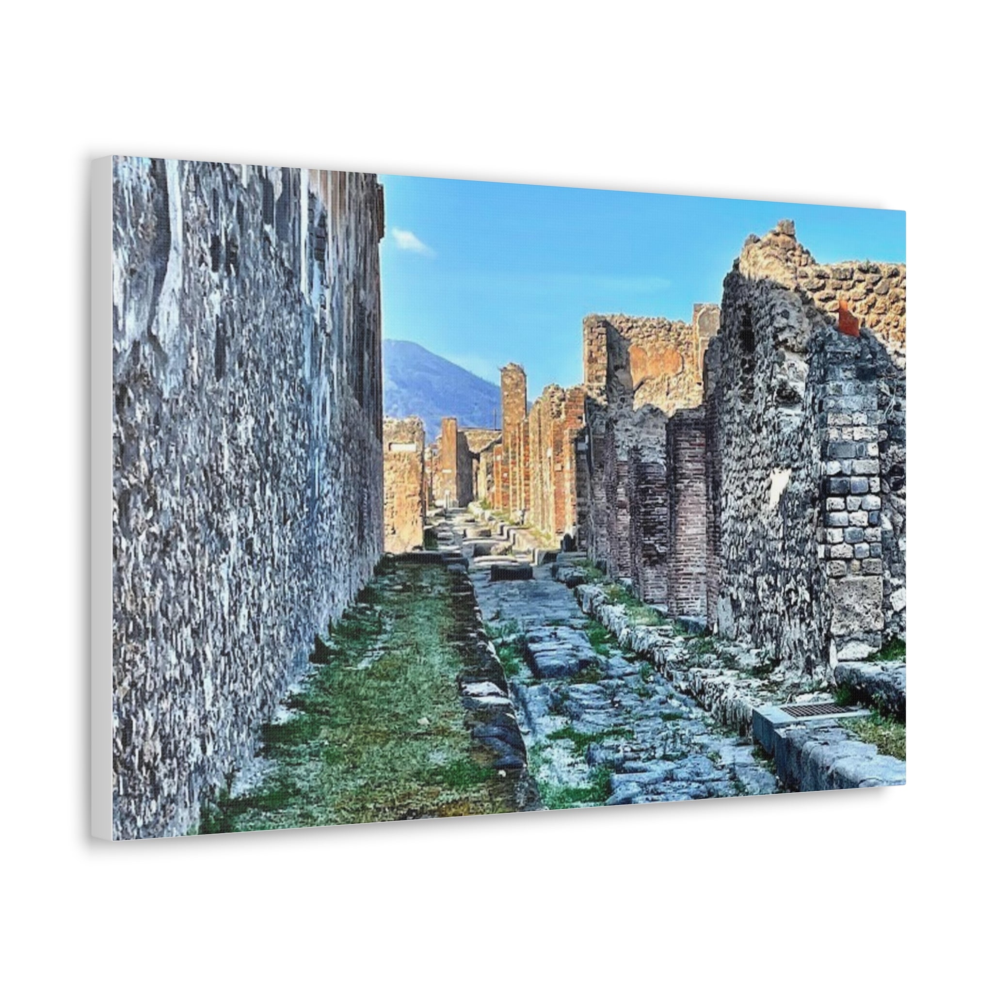 Streets of Pompeii Italy Canvas Wrap