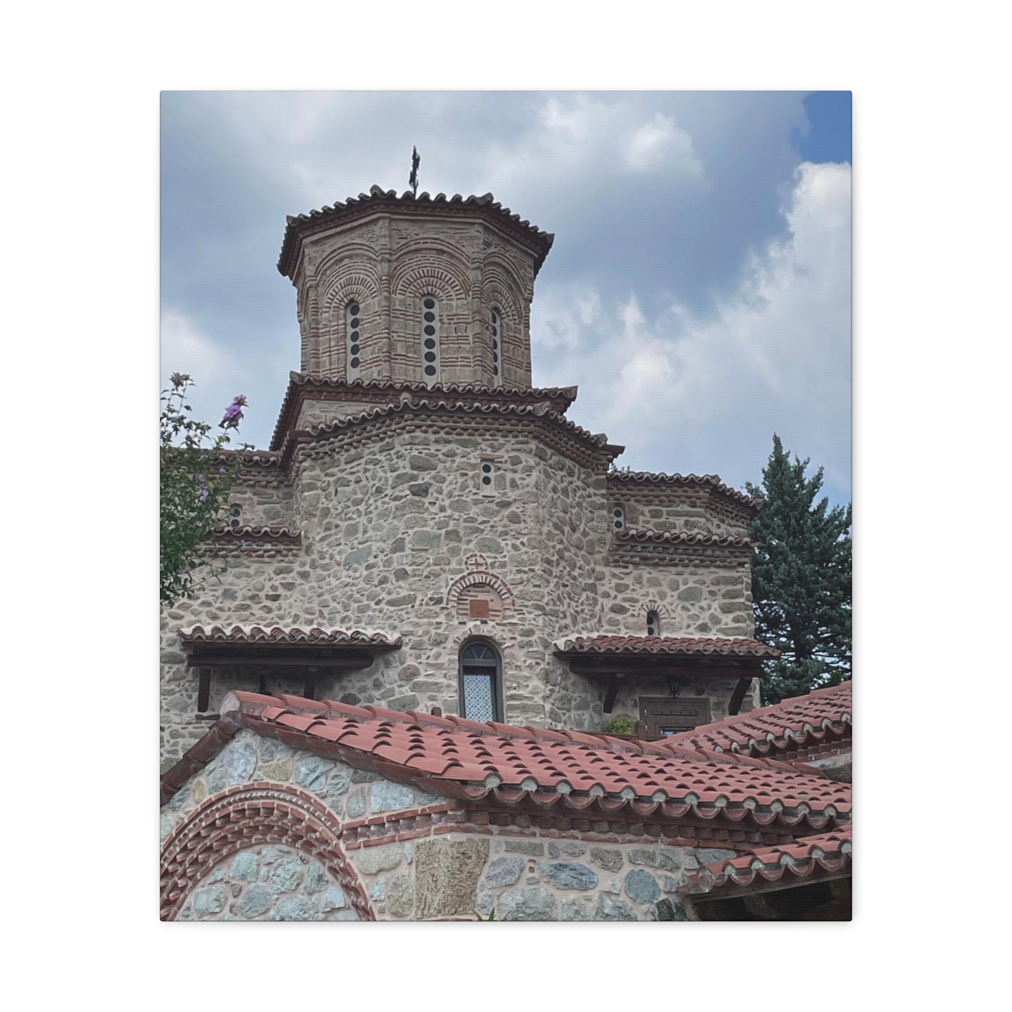 Greek Monastery Canvas Wrap