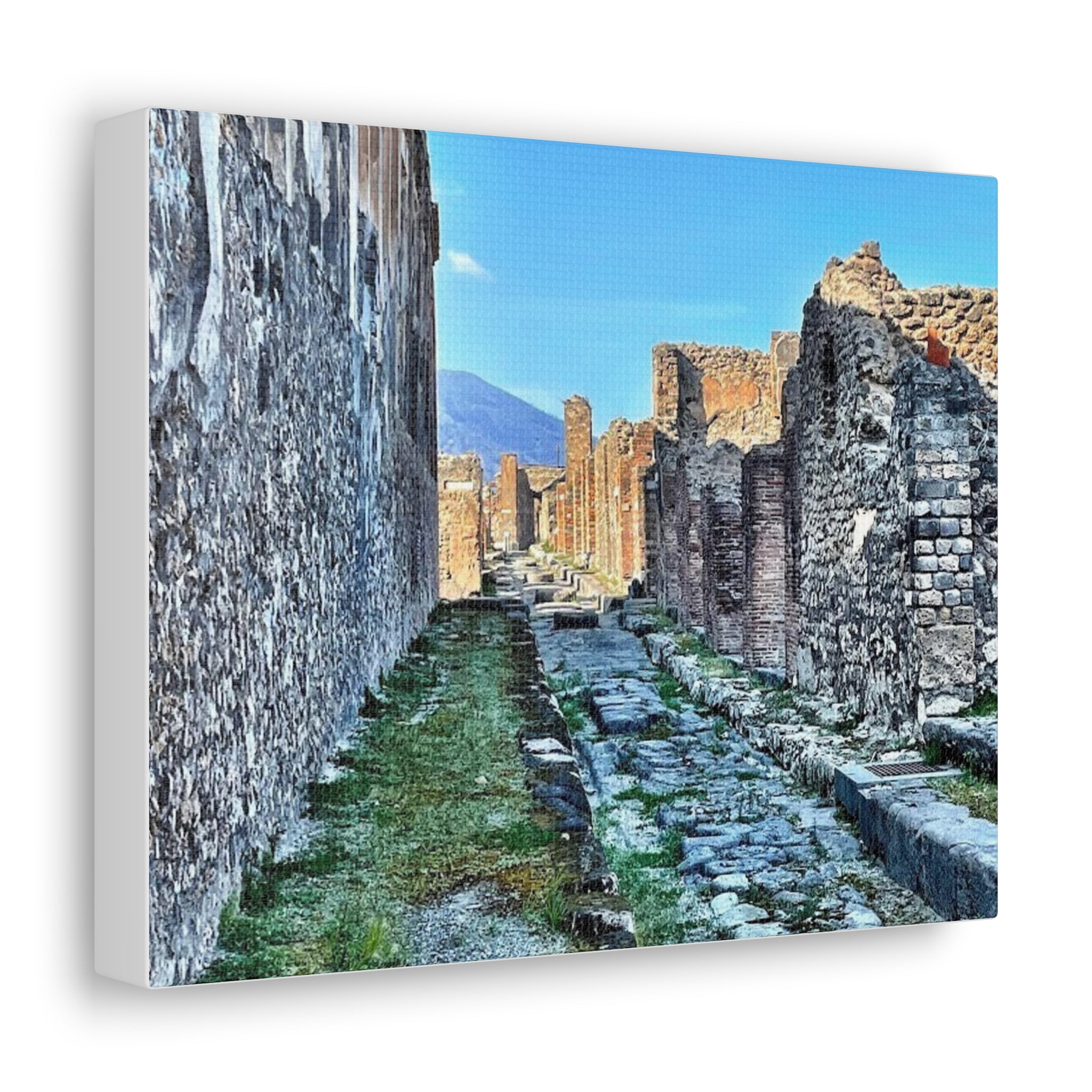 Streets of Pompeii Italy Canvas Wrap