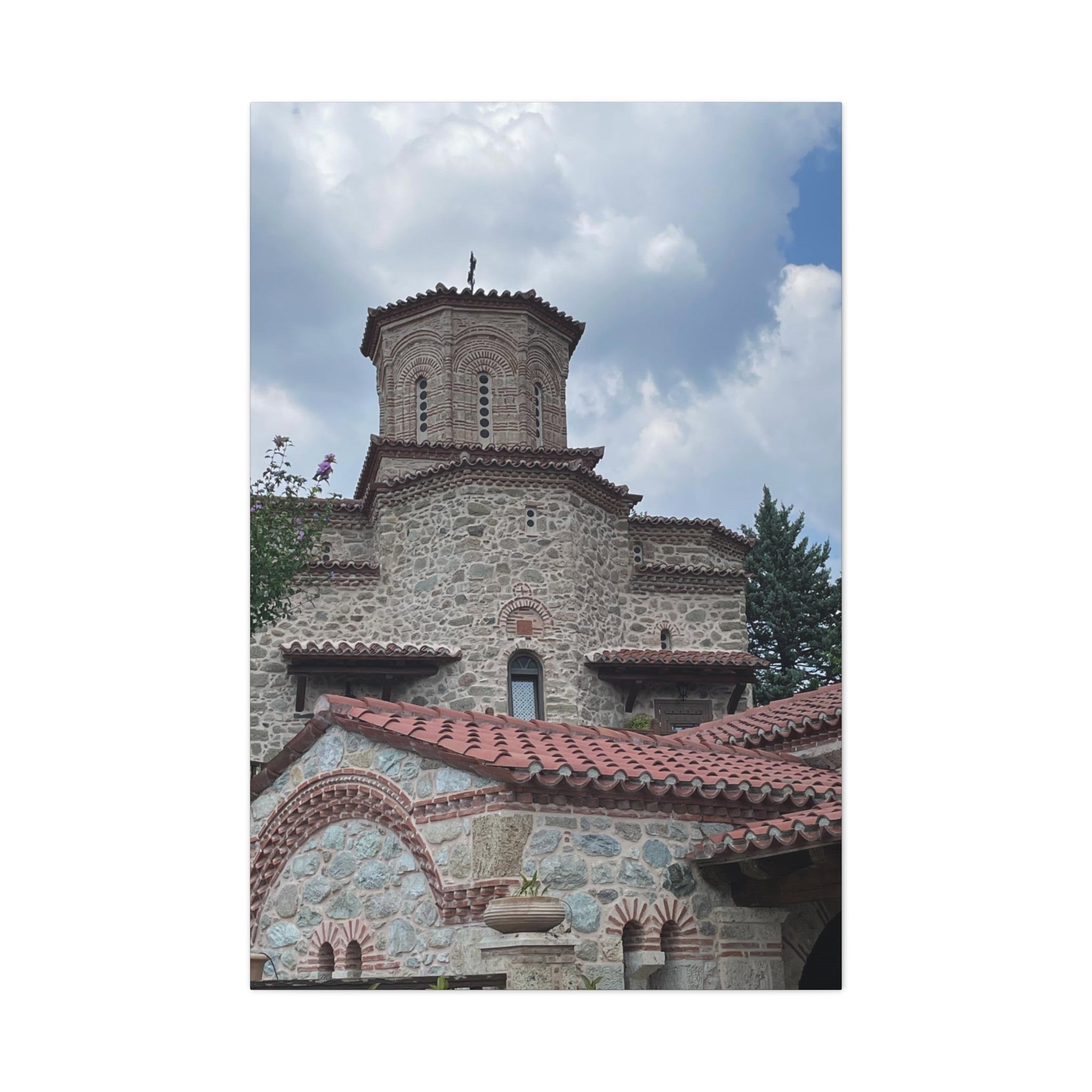 Greek Monastery Canvas Wrap