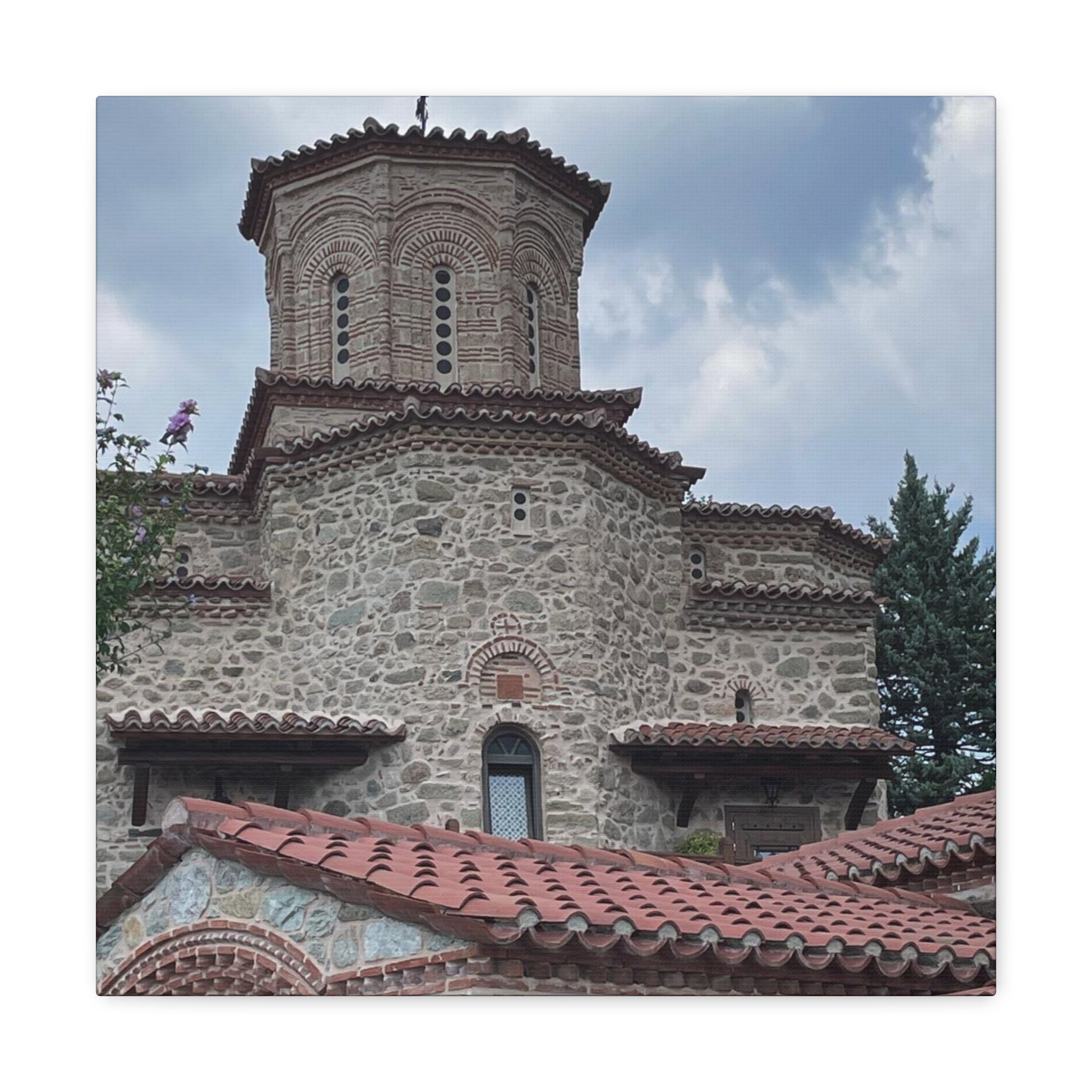 Greek Monastery Canvas Wrap