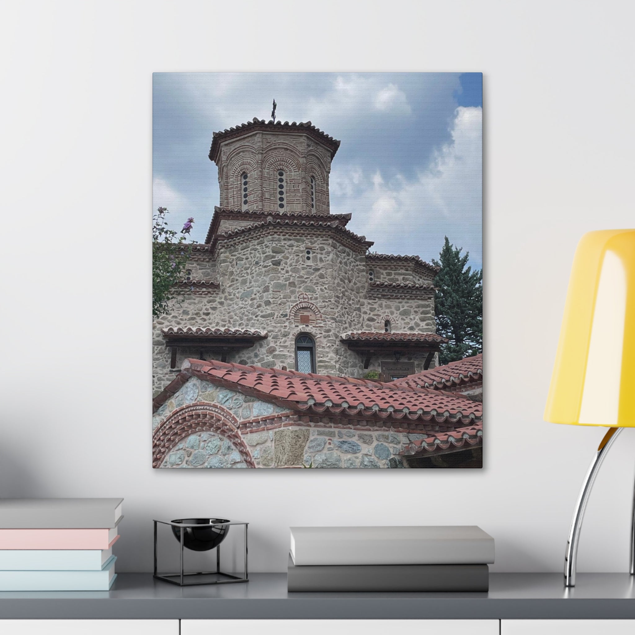 Greek Monastery Canvas Wrap