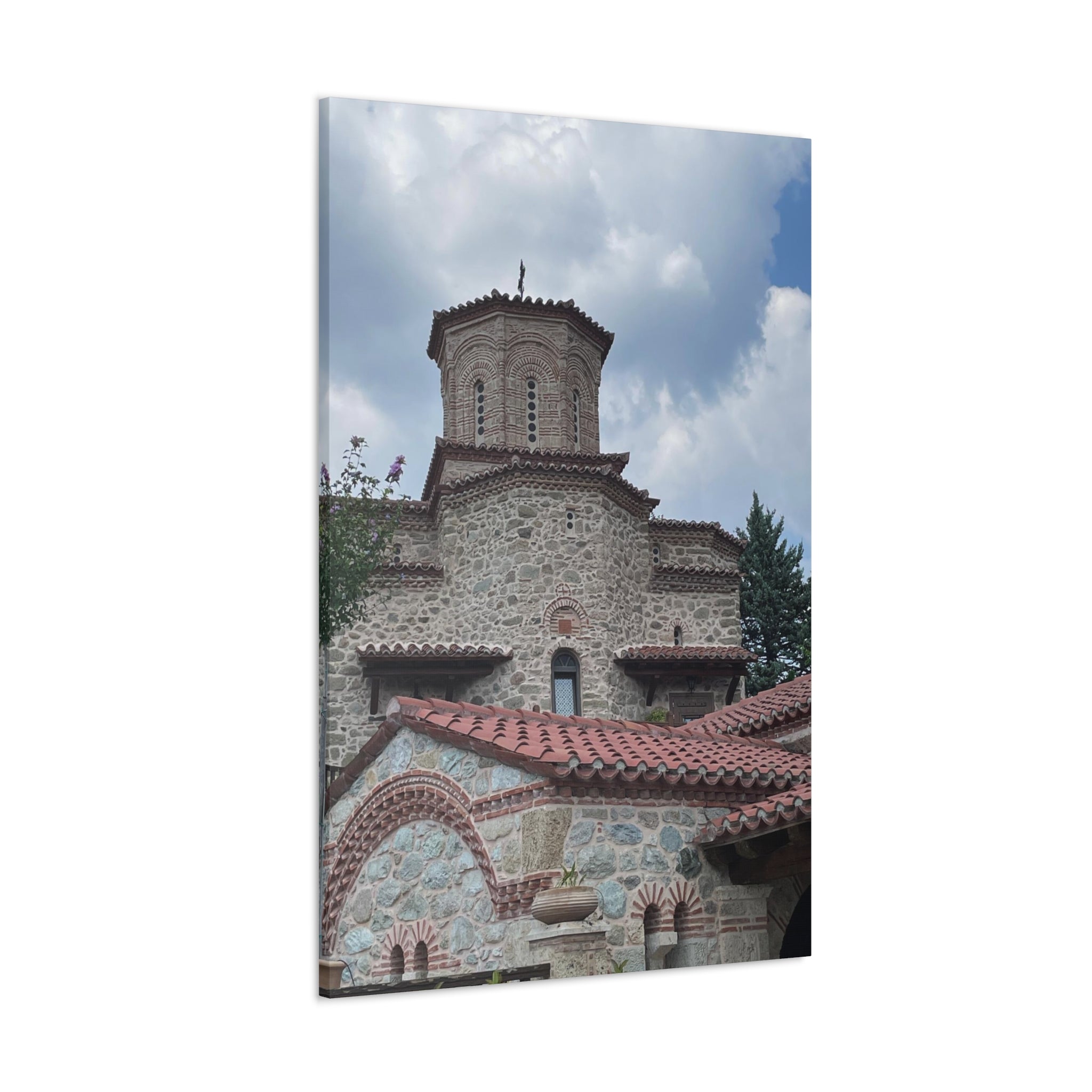 Greek Monastery Canvas Wrap