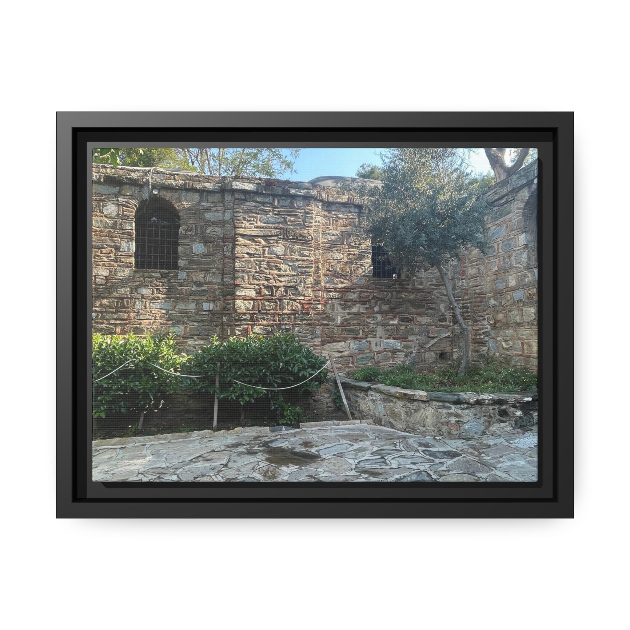 Mary's House, Ephesus Turkey, Matte Canvas, Black Frame