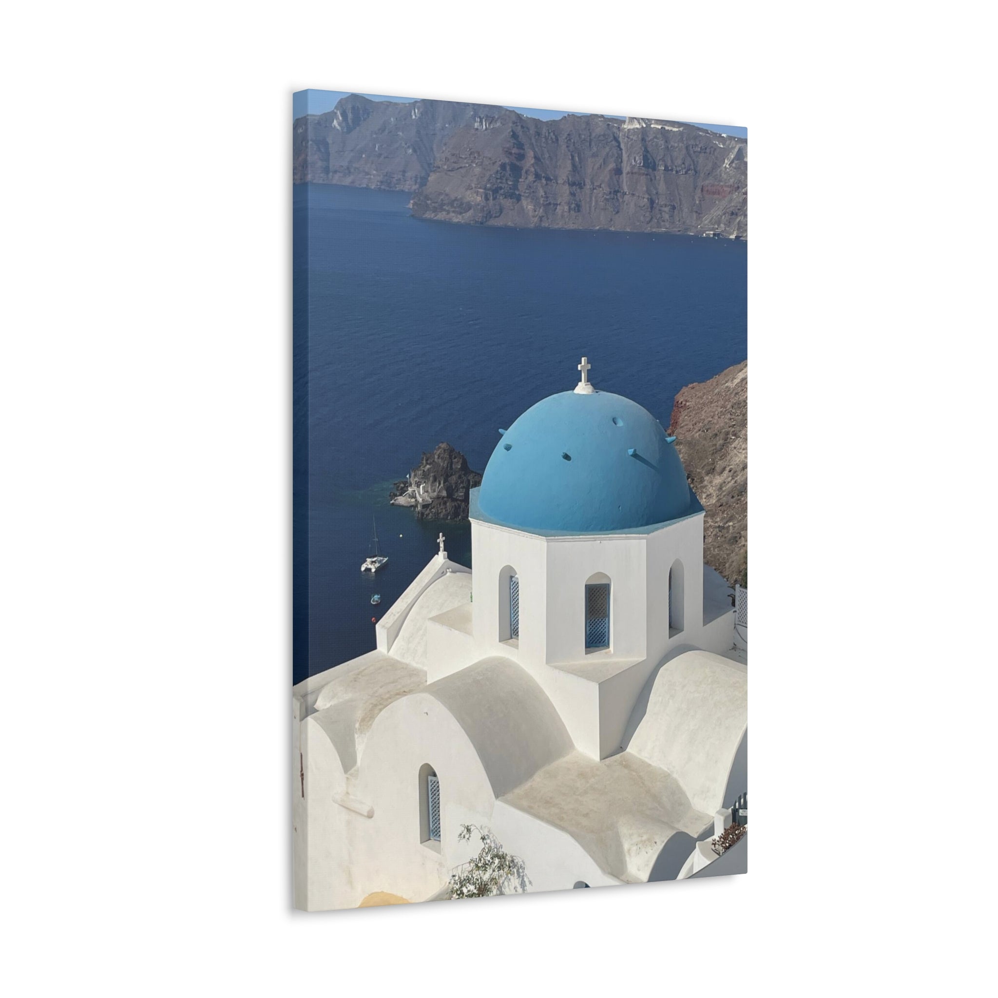 Santorini Greece Canvas Wrap