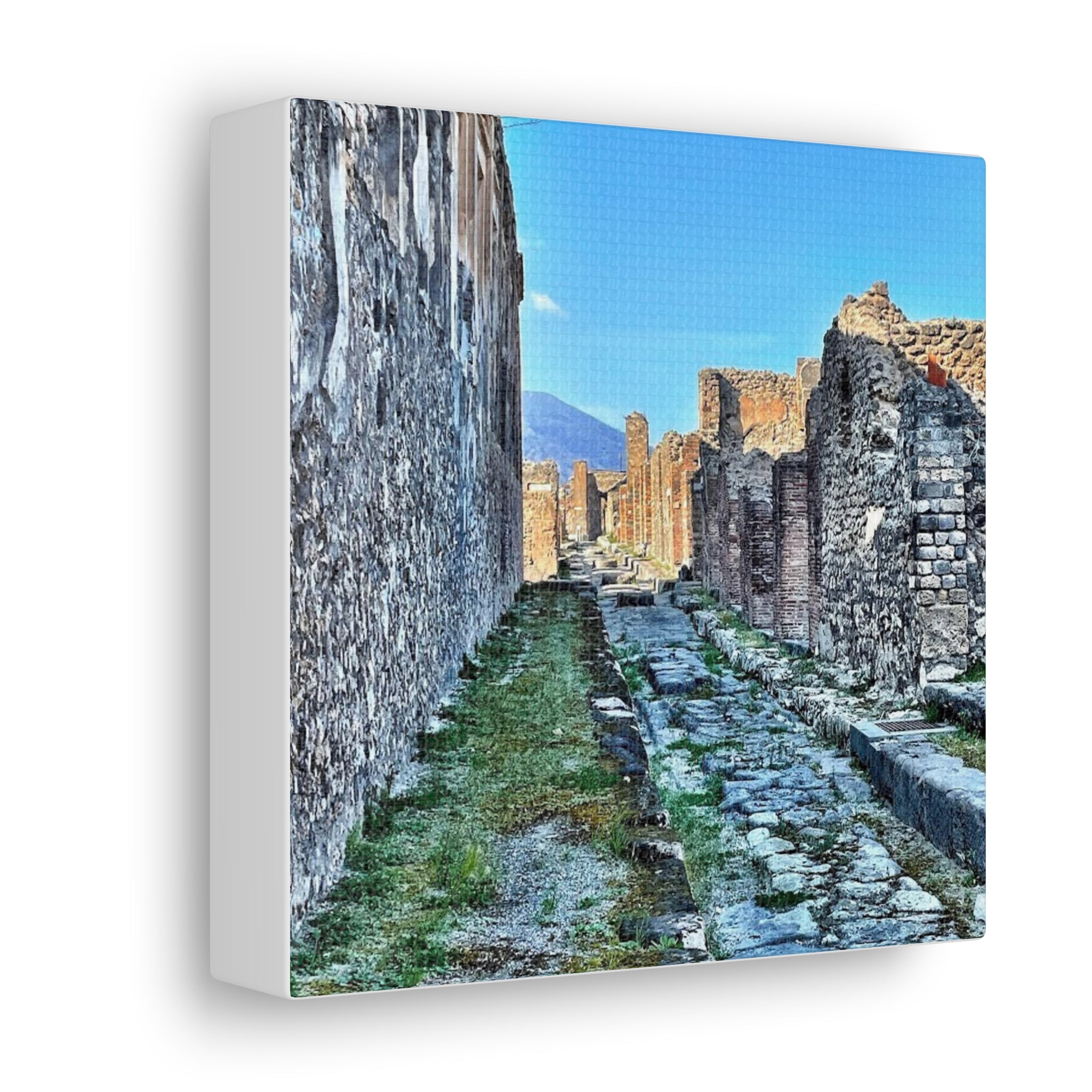 Streets of Pompeii Italy Canvas Wrap