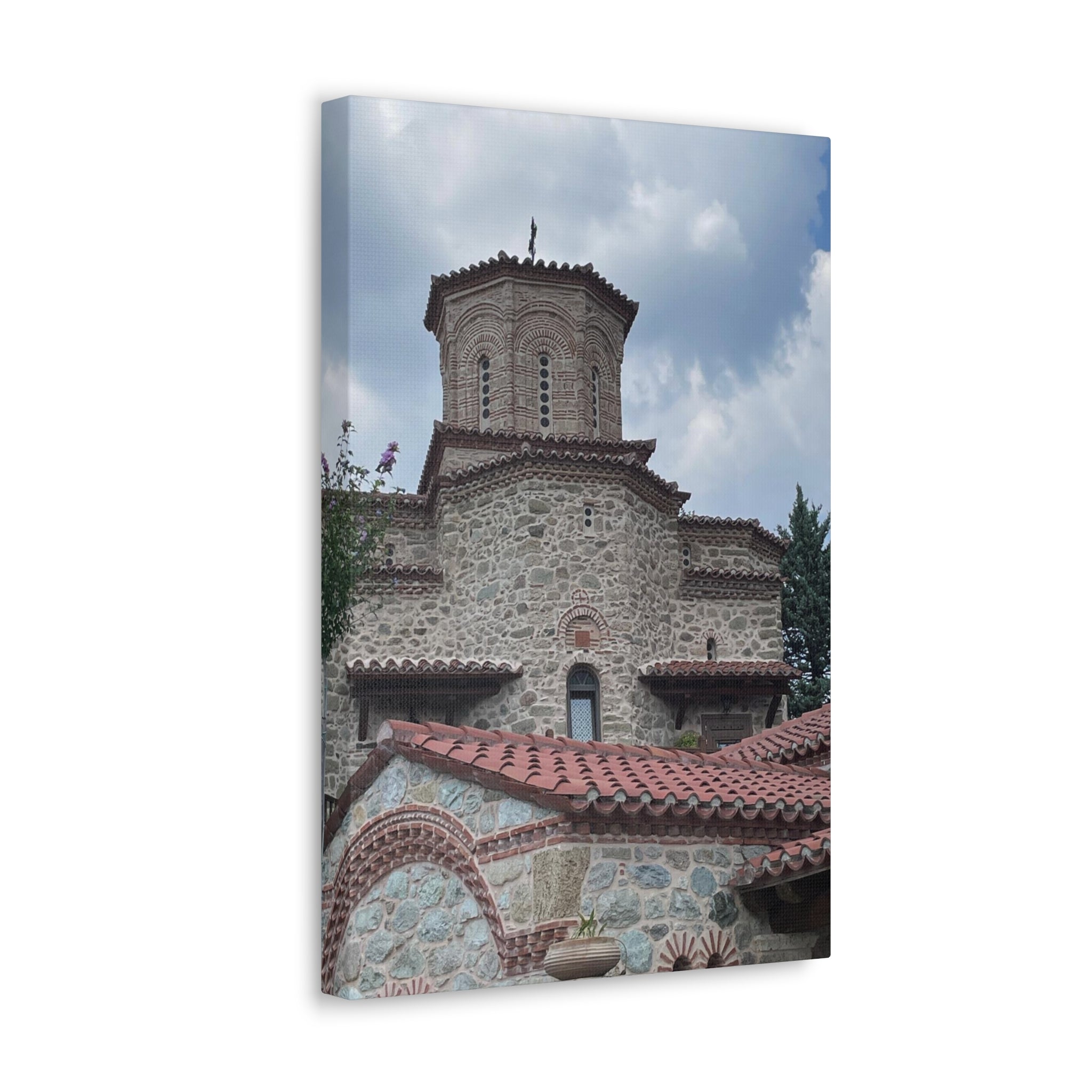 Greek Monastery Canvas Wrap