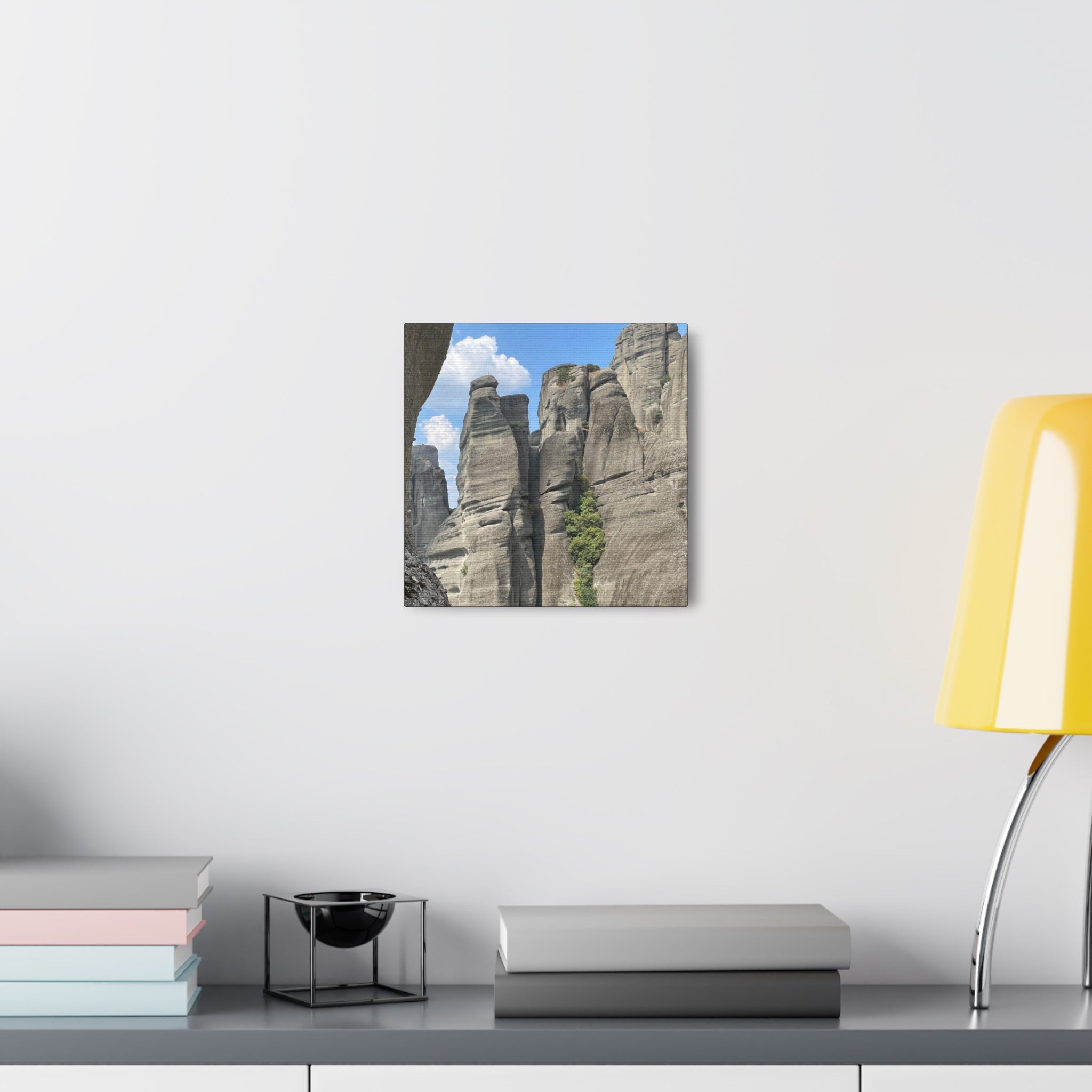 Meteora Mountains Greece Canvas Wrap