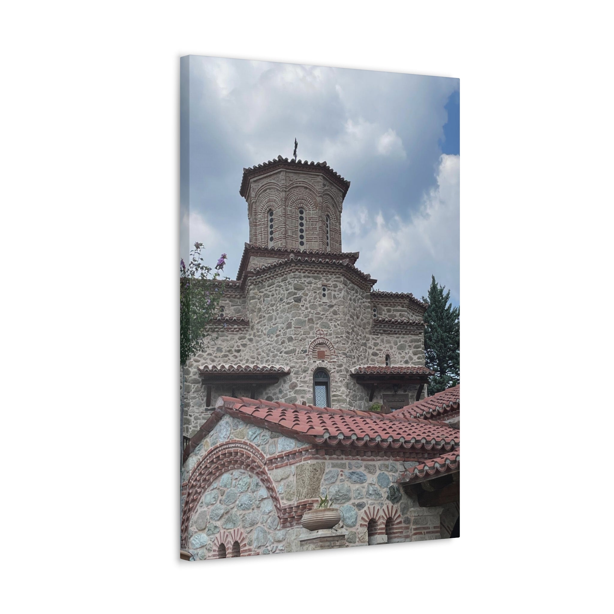 Greek Monastery Canvas Wrap