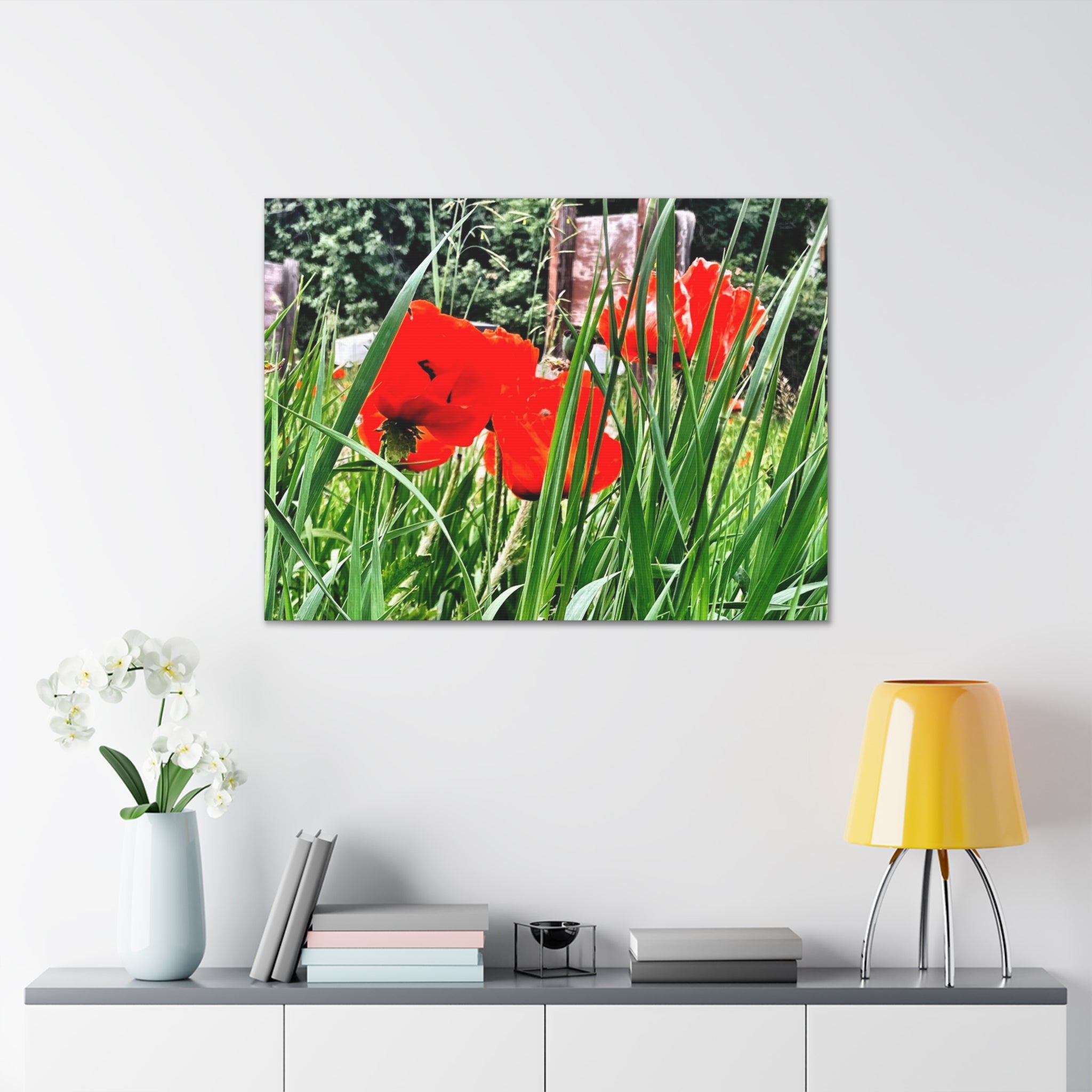 Utah Poppies Canvas Wrap