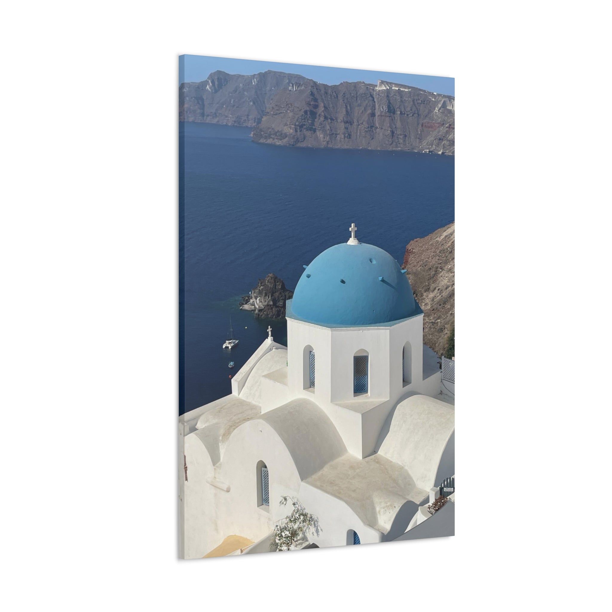 Santorini Greece Canvas Wrap