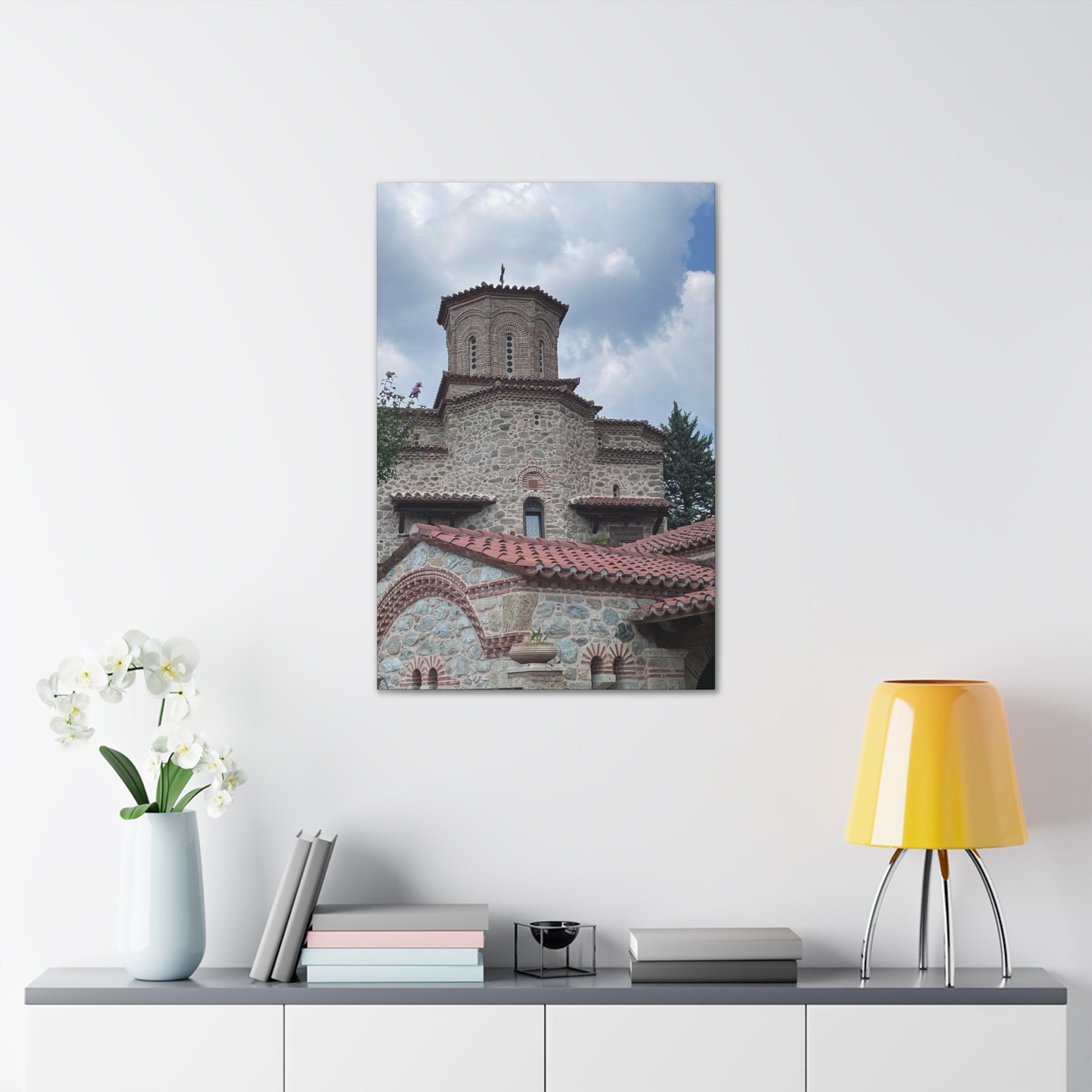 Greek Monastery Canvas Wrap