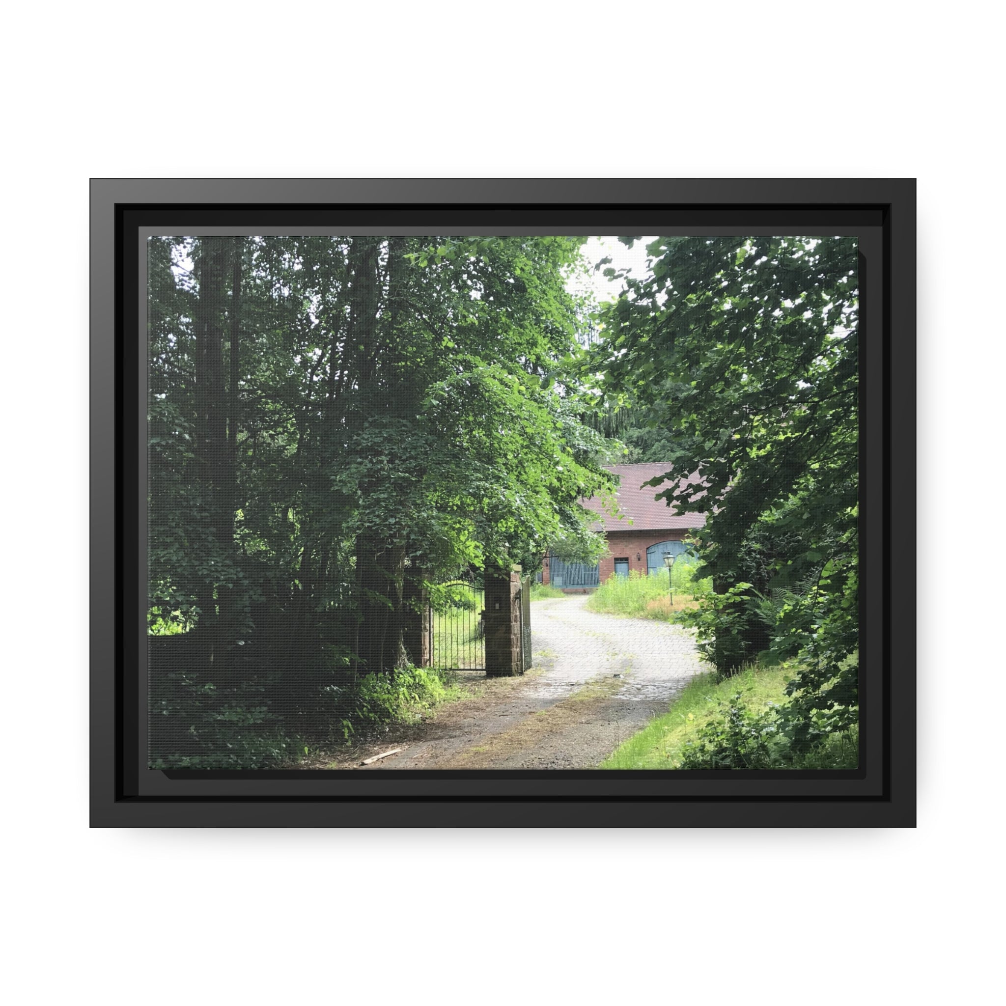 German Hideaway, Matte Canvas, Black Frame