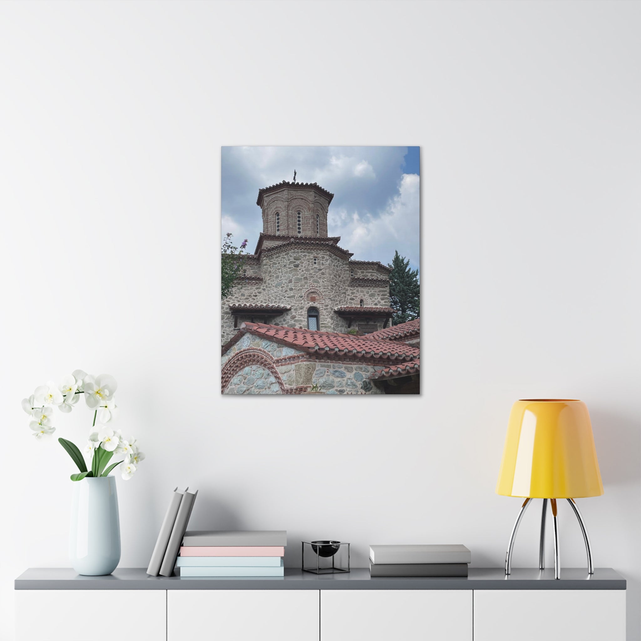 Greek Monastery Canvas Wrap