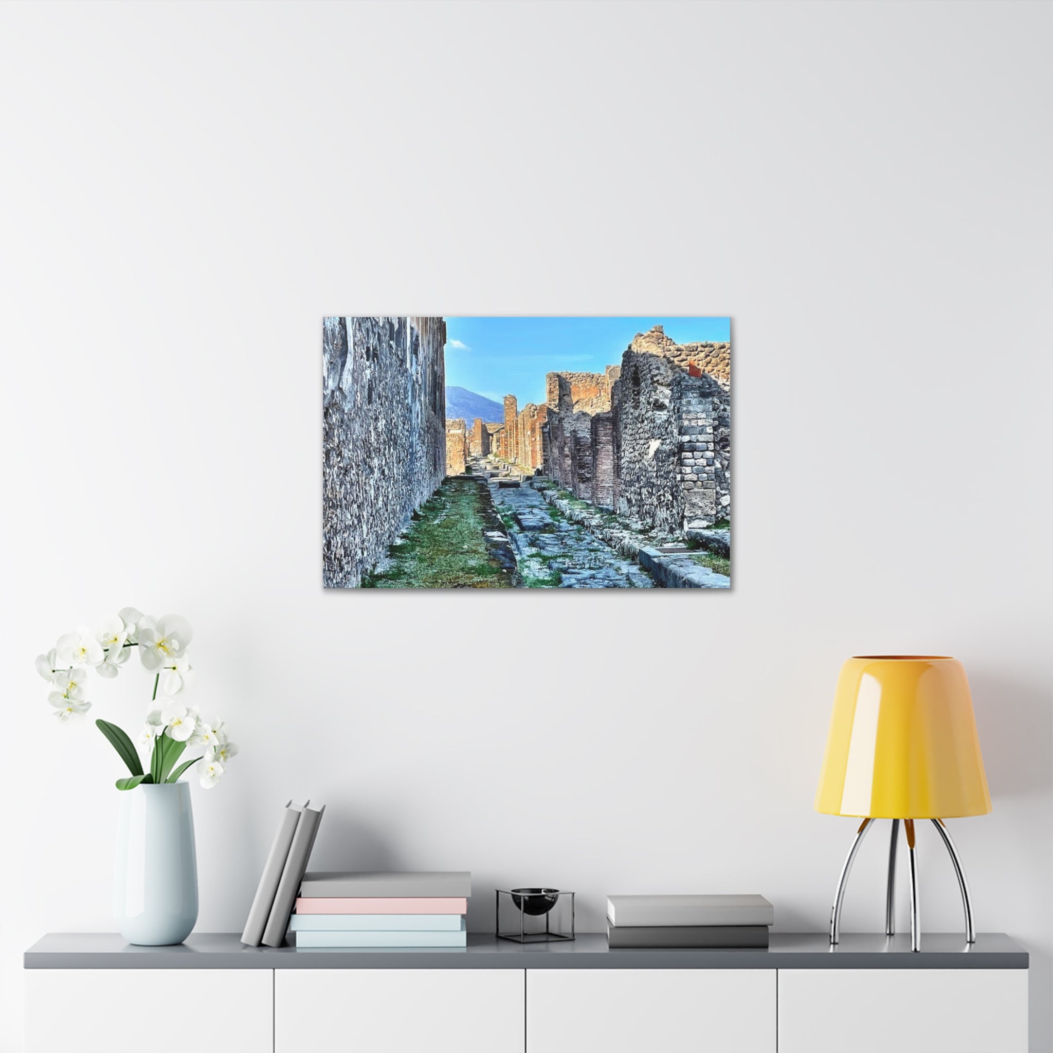 Streets of Pompeii Italy Canvas Wrap