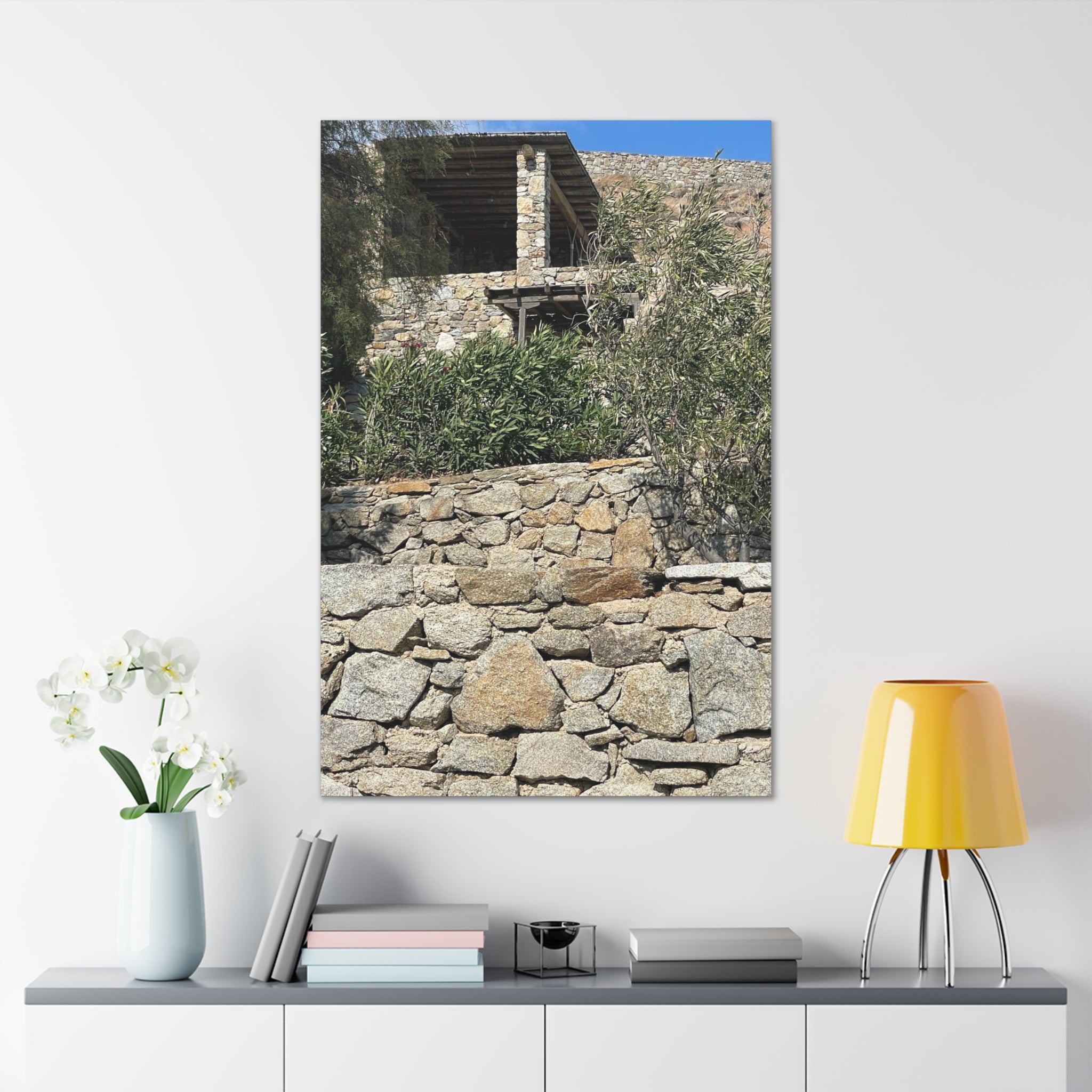 Mykonos Home Canvas Wrap