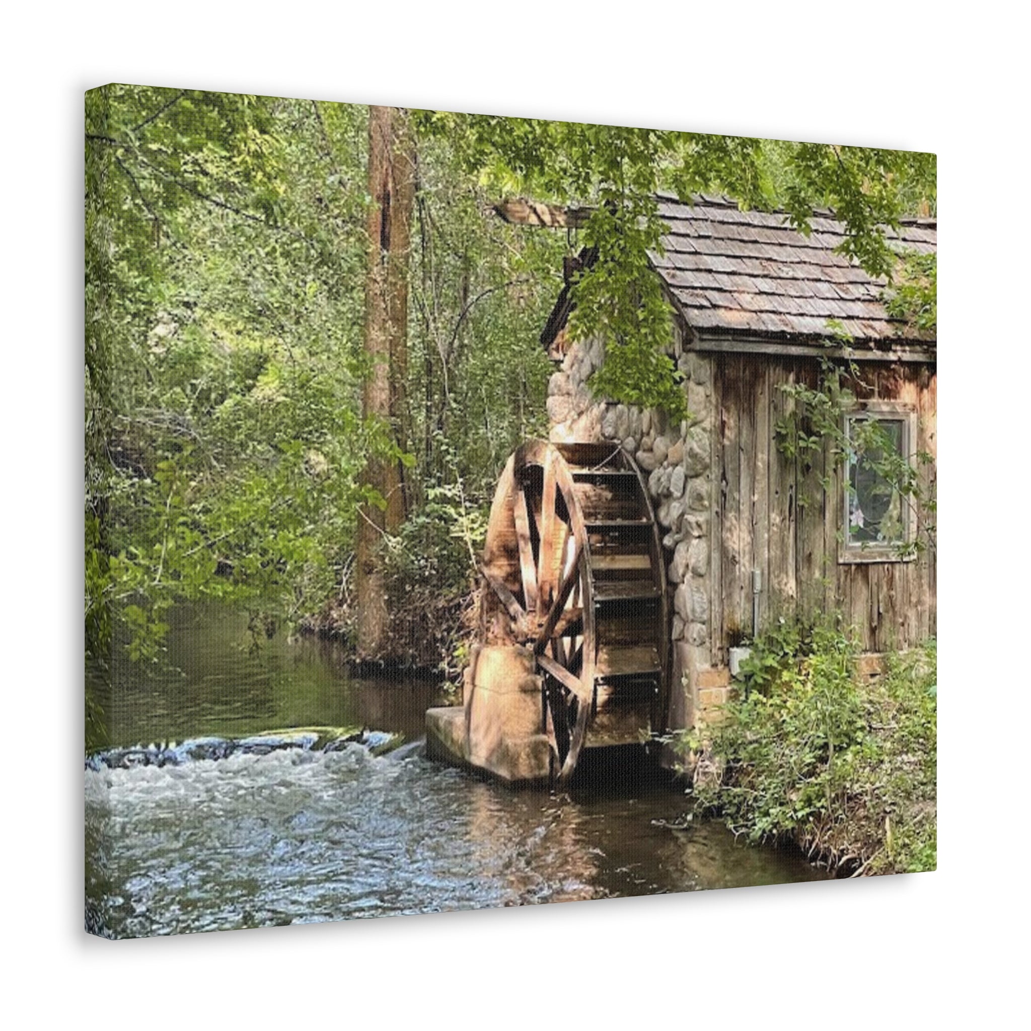 Old Wooden Mill Canvas Wrap