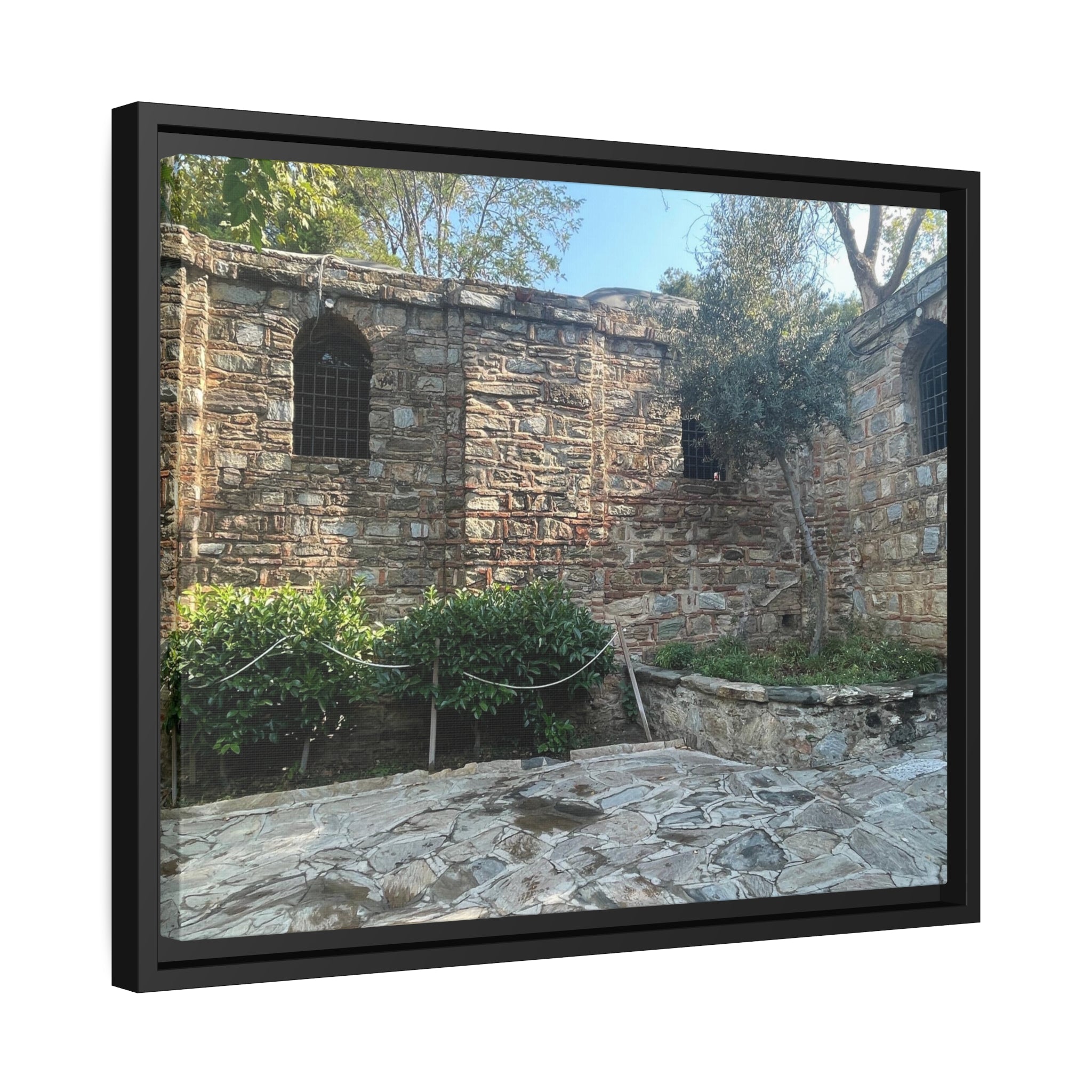 Mary's House, Ephesus Turkey, Matte Canvas, Black Frame