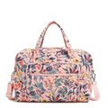 Vera Bradley Cotton Weekender Travel Bag Paradise Coral